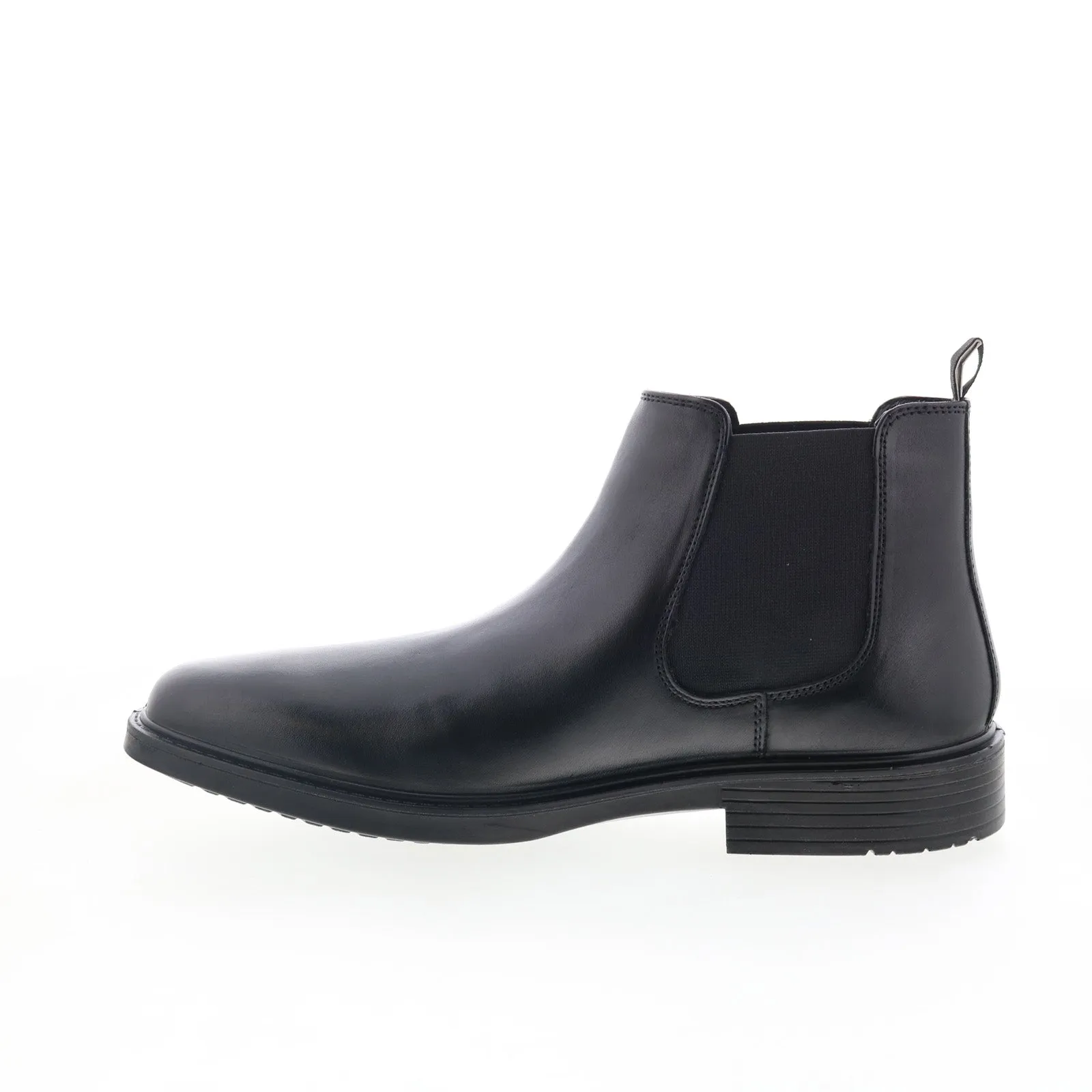 Skechers Miller Boris 205072 Mens Black Leather Slip On Chelsea Boots Fall Ready