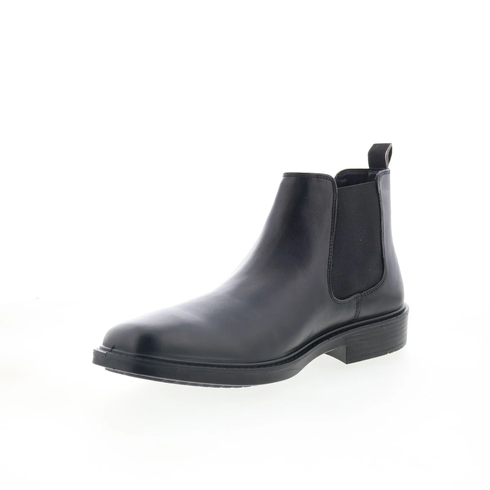 Skechers Miller Boris 205072 Mens Black Leather Slip On Chelsea Boots Comfortable Shank