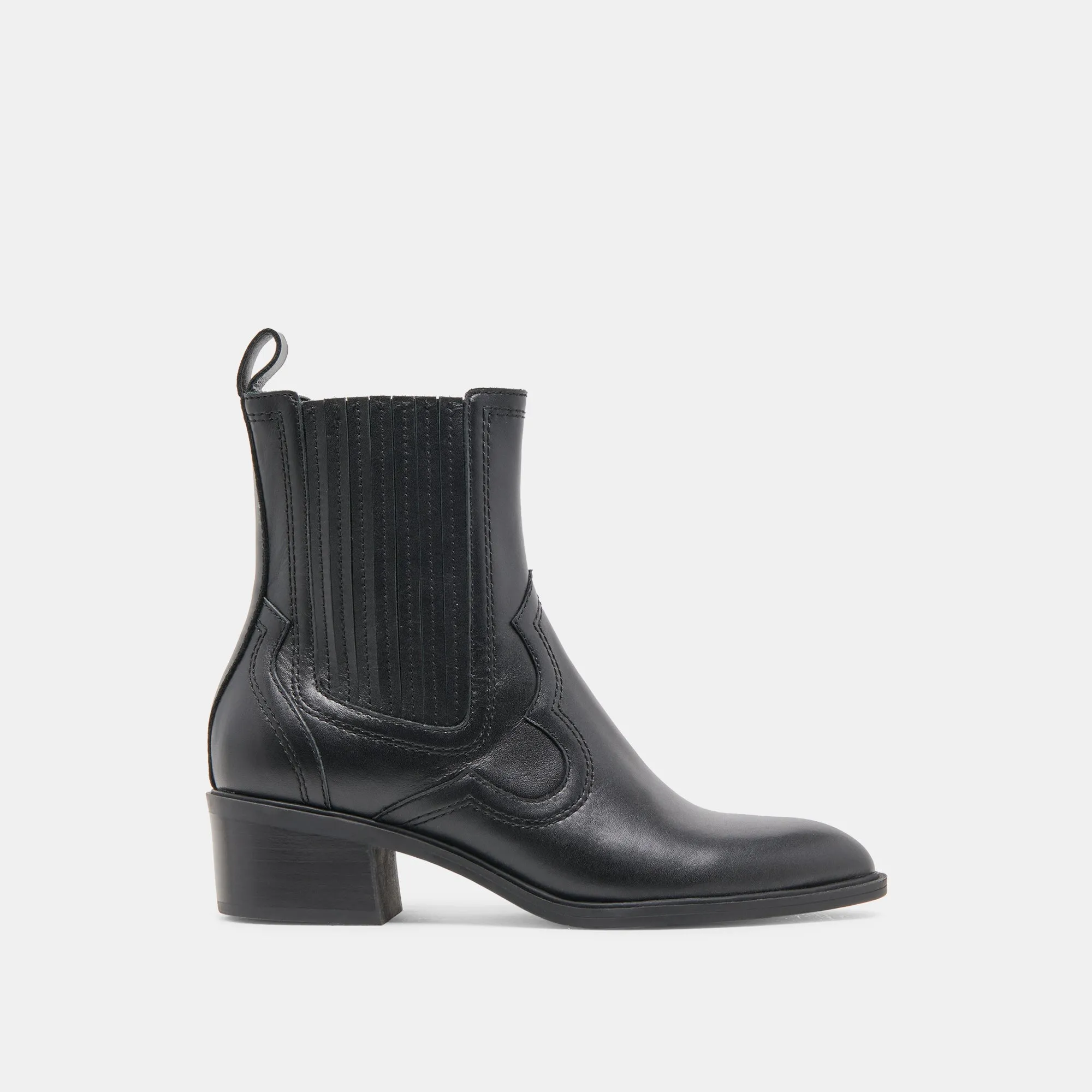 BRYLEE H2O WIDE BOOTIES BLACK LEATHER Padded collar Leather Comfort