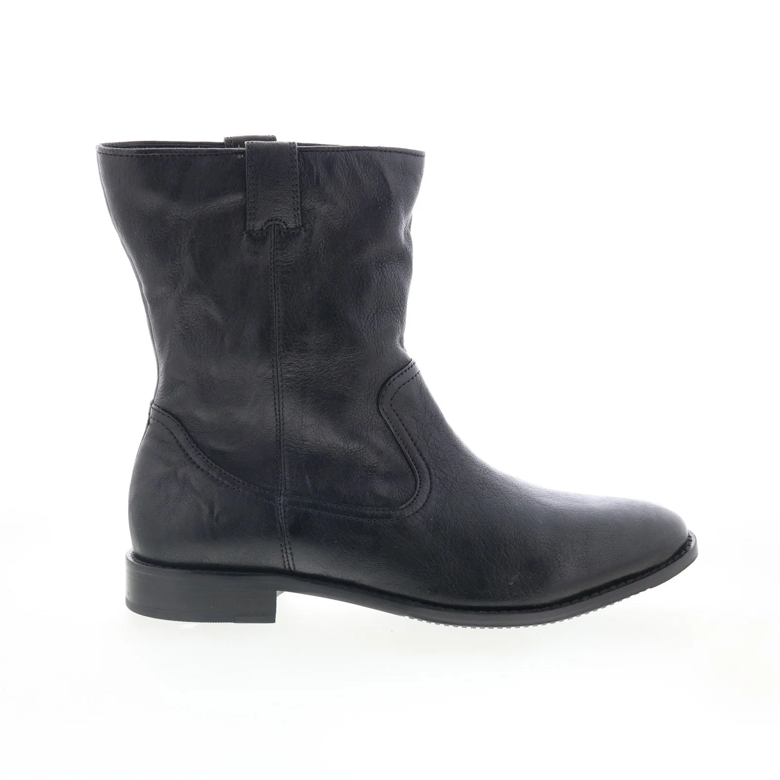 Comfort And Durability Rugged Look Johnston & Murphy Lenora 78-51871 Womens Black Leather Casual Dress Boots