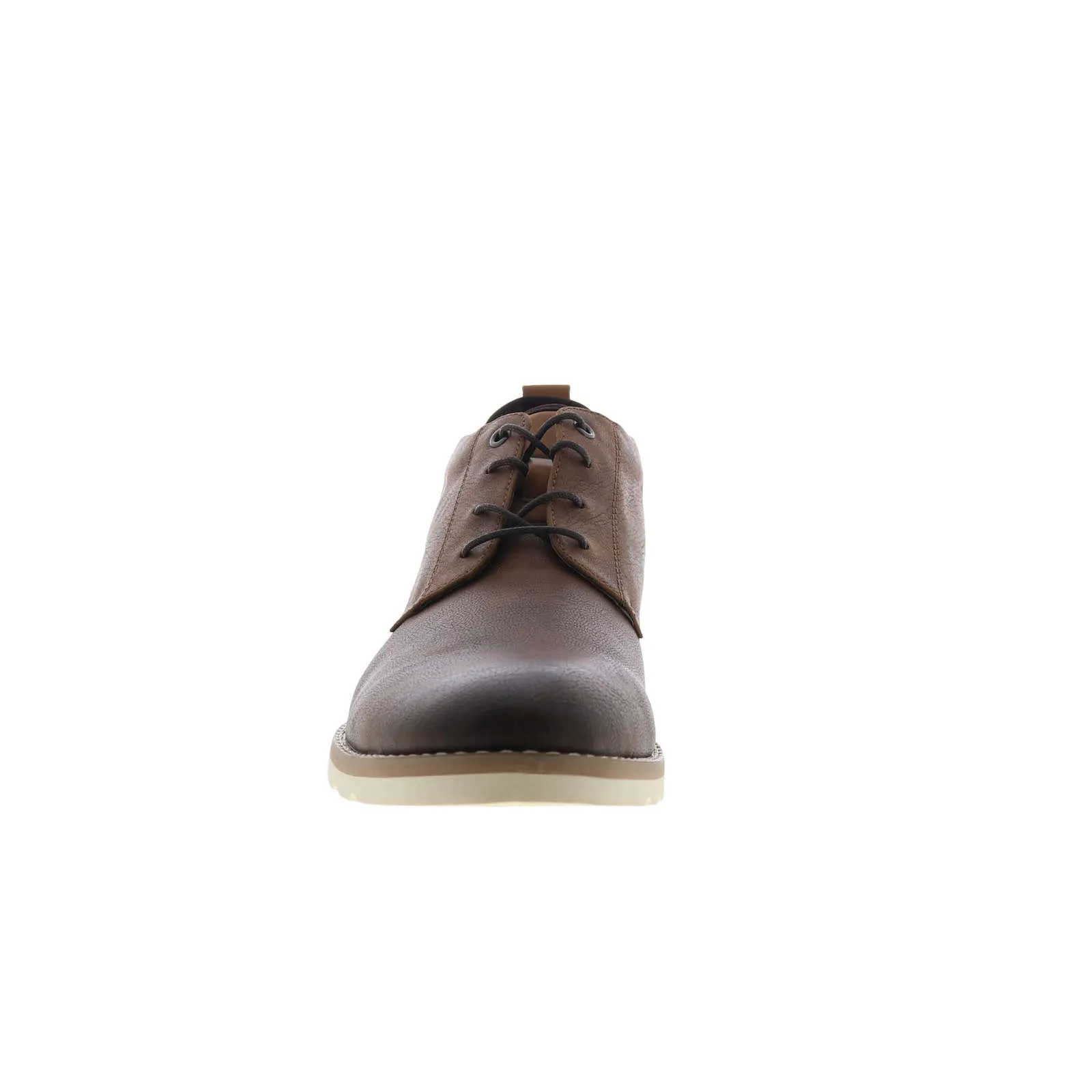 Ground Force All Season Steve Madden M-Brakon Mens Brown Leather Lace Up Chukkas Boots