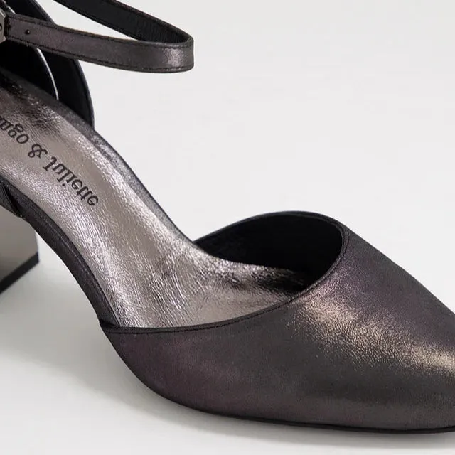 Textured Heels DJANGO & JULIETTE KILLIE BLACK SHIMMER