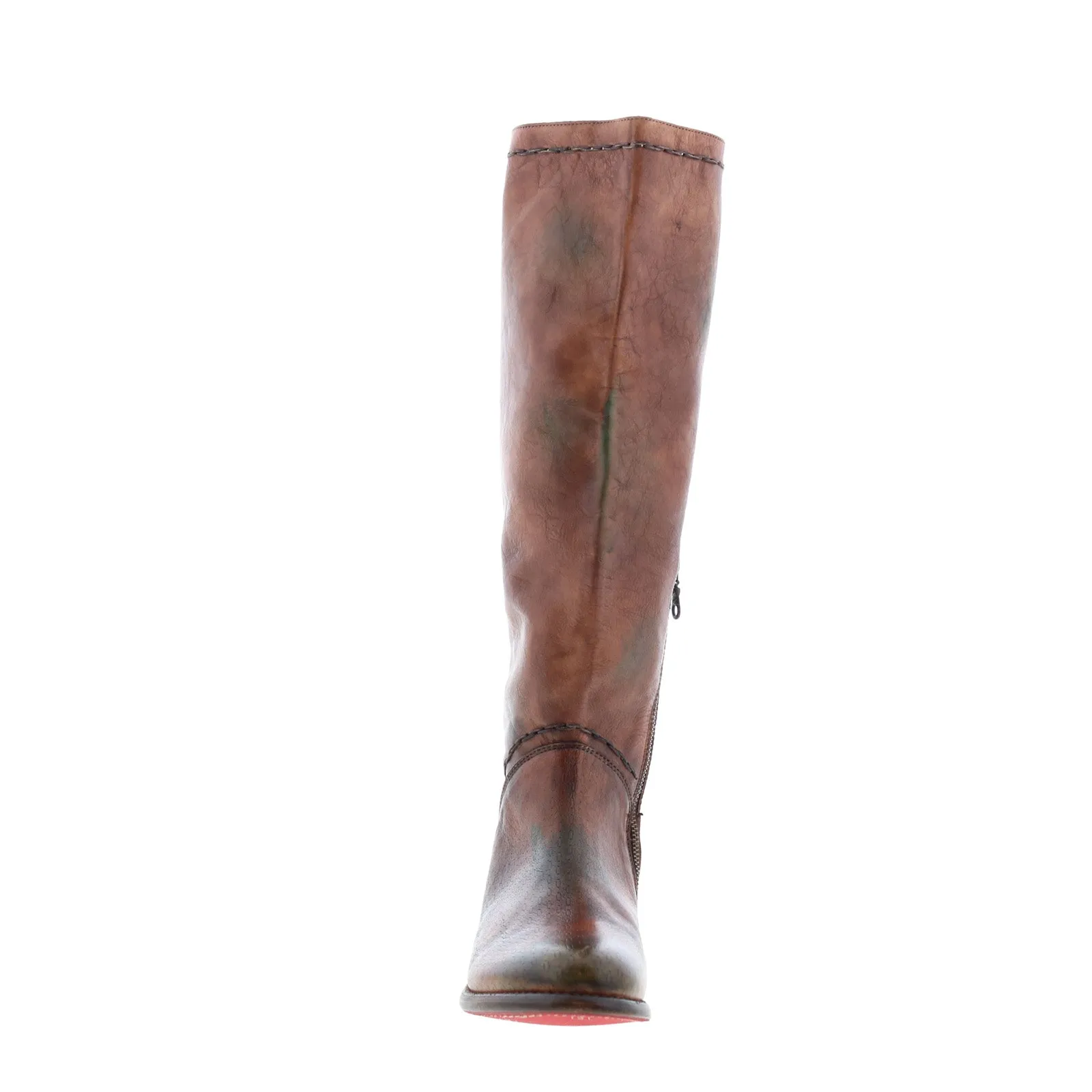 Ultra Comfort Bed Stu Manchester S F321138 Womens Brown Leather Zipper Knee High Boots