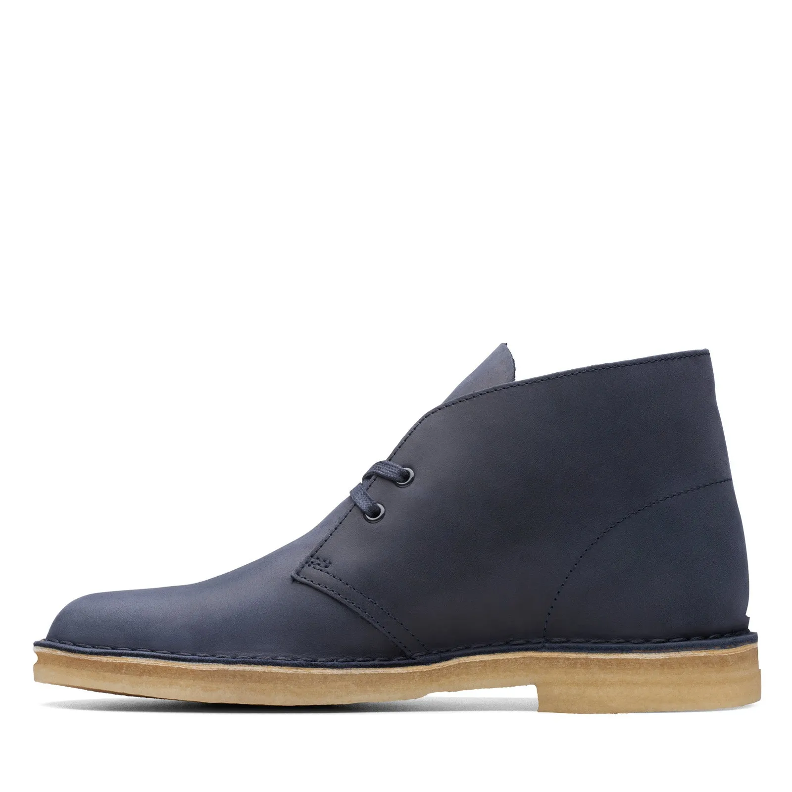 Clarks Desert Boot 26174058 Mens Blue Leather Lace Up Ankle Boots Ground Force