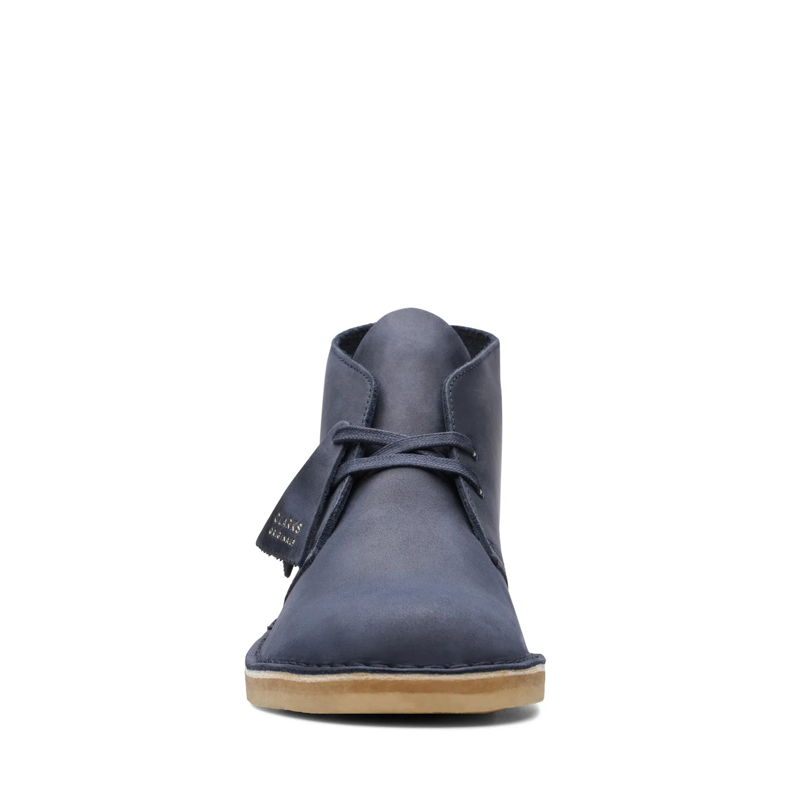 Clarks Desert Boot 26174058 Mens Blue Leather Lace Up Ankle Boots High Traction Stretchable
