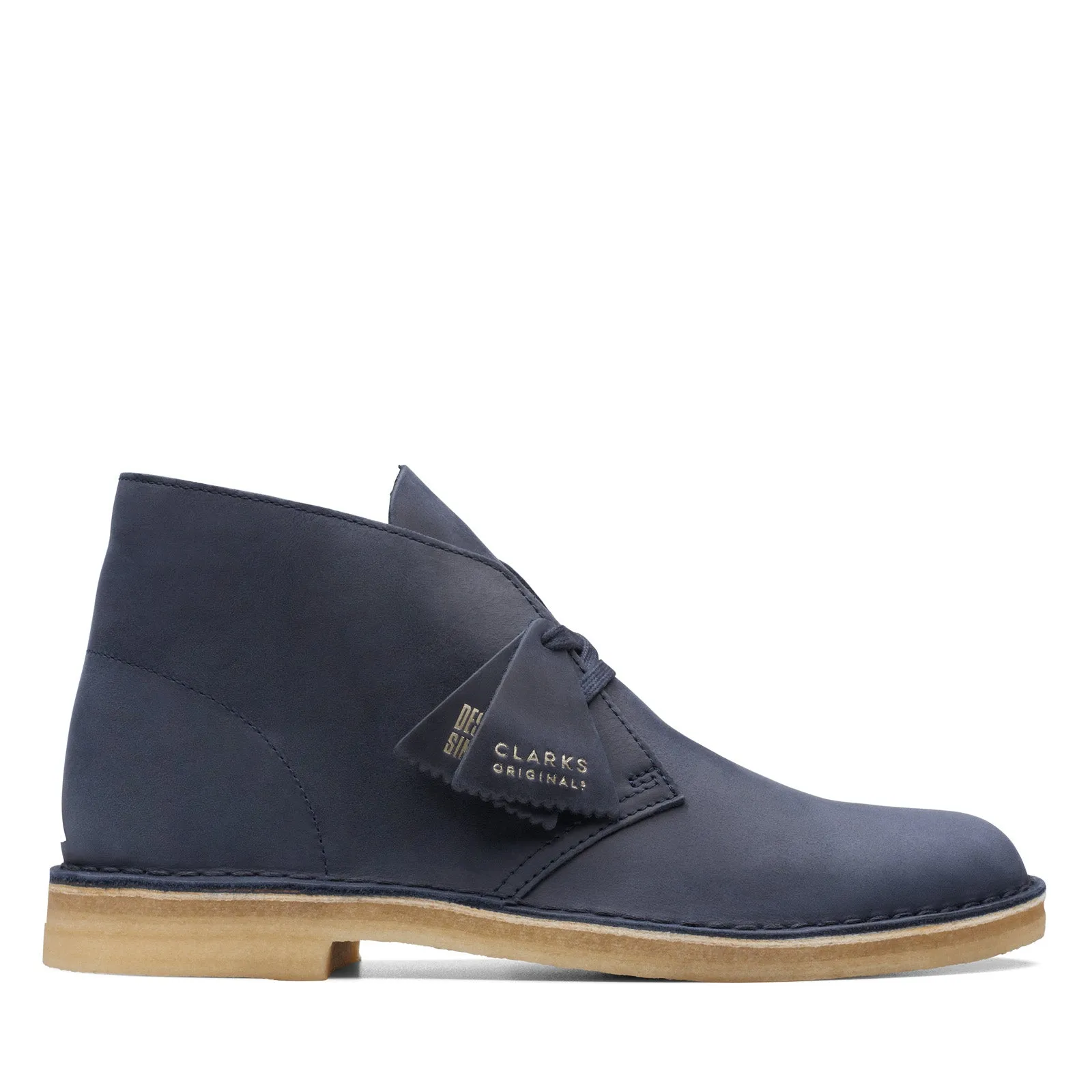 Tough Fit Modern Design Clarks Desert Boot 26174058 Mens Blue Leather Lace Up Ankle Boots