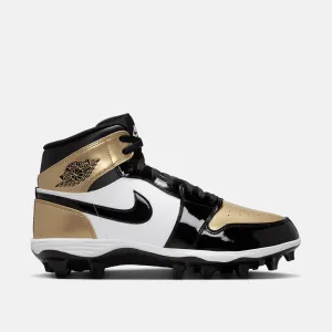 Men's Jordan 1 Mid TD Football Cleats Foot Pressure In Game