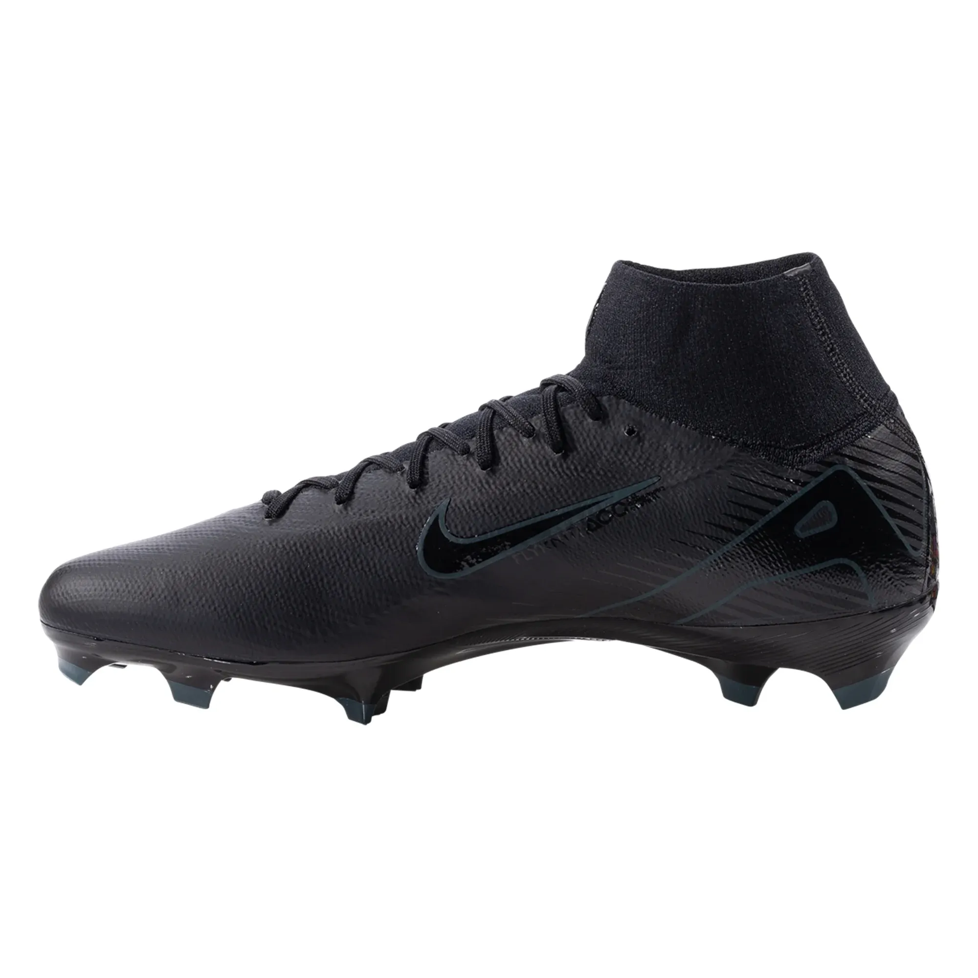 Ankle Support Touch Gear Nike Zoom Superfly 10 Pro FG Soccer Cleats (Black/Deep Jungle)