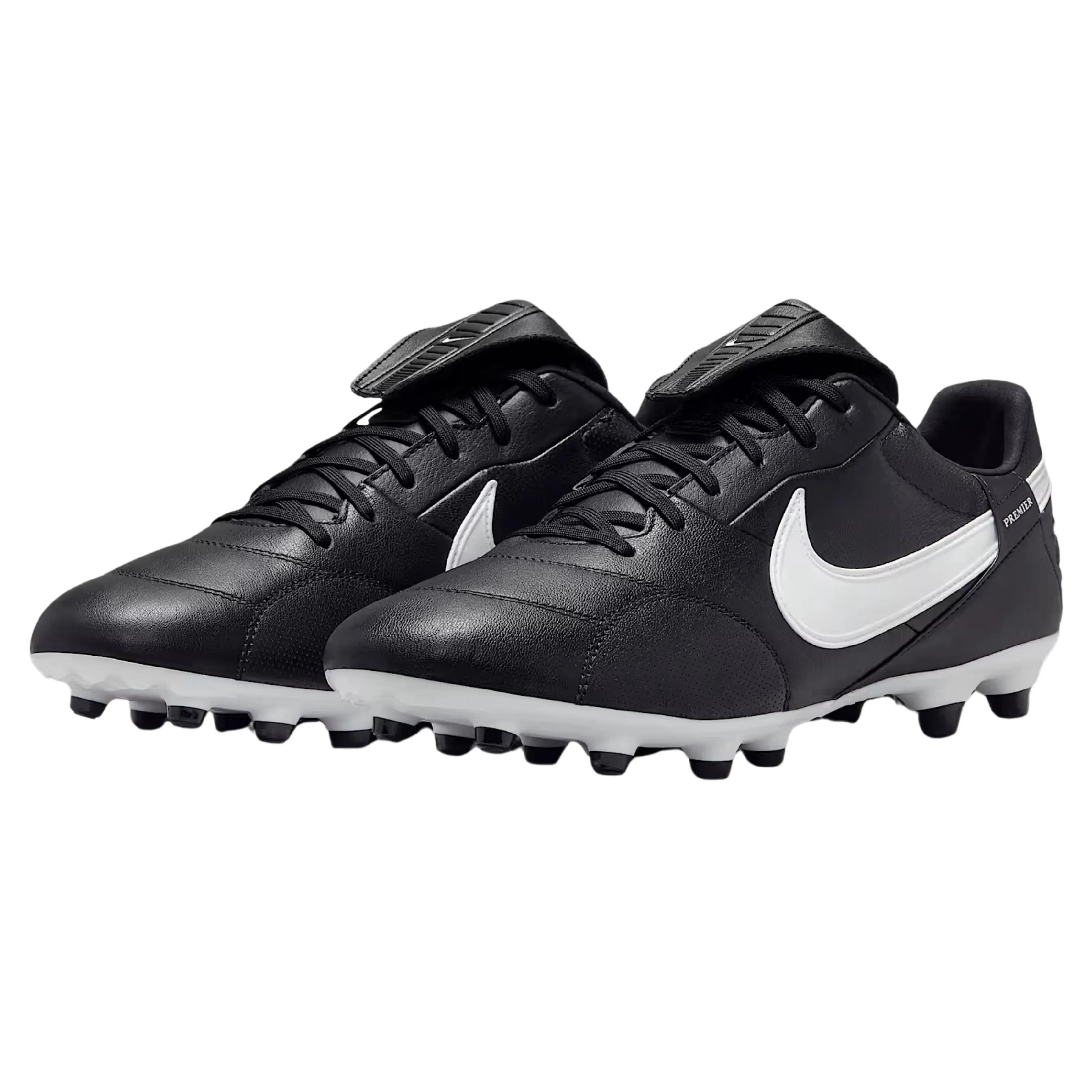Nike Premier III Firm Ground Soccer Cleats (Black/White) Lateral Support