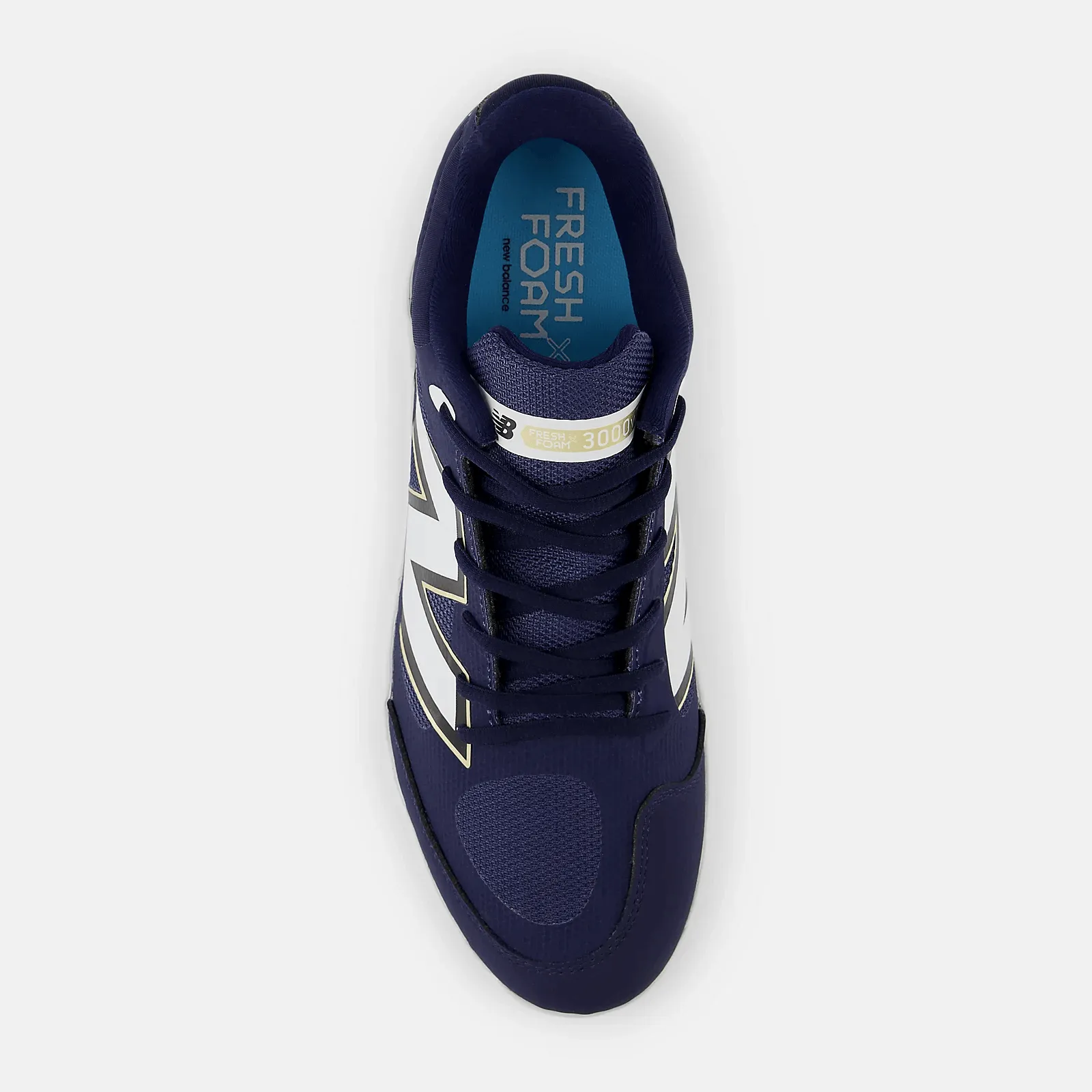 High Traction New Balance Men's Fresh Foam X 3000 v7 Metal Baseball Cleats - Navy - L3000TN7