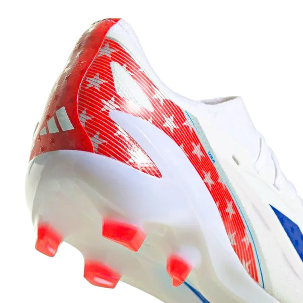 Forward Drive adidas Crazyfast USA.1 FG Soccer Cleats (White/Power Blue)