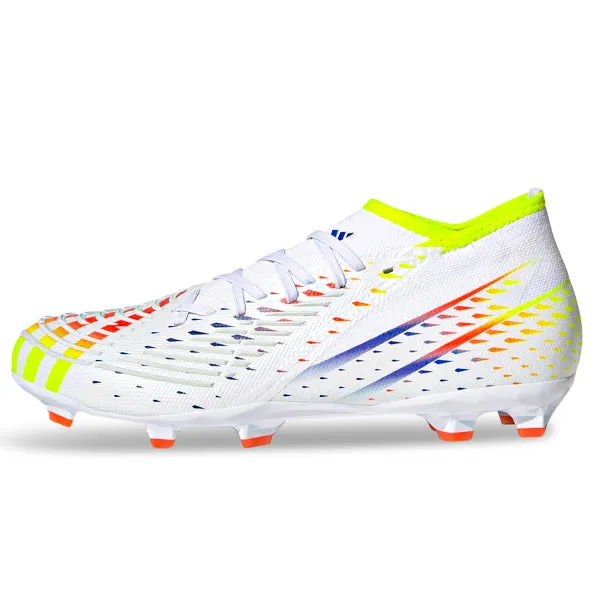 Sports Enthusiast adidas Predator Edge.2 Firm Ground Soccer Cleats (White/Multi)