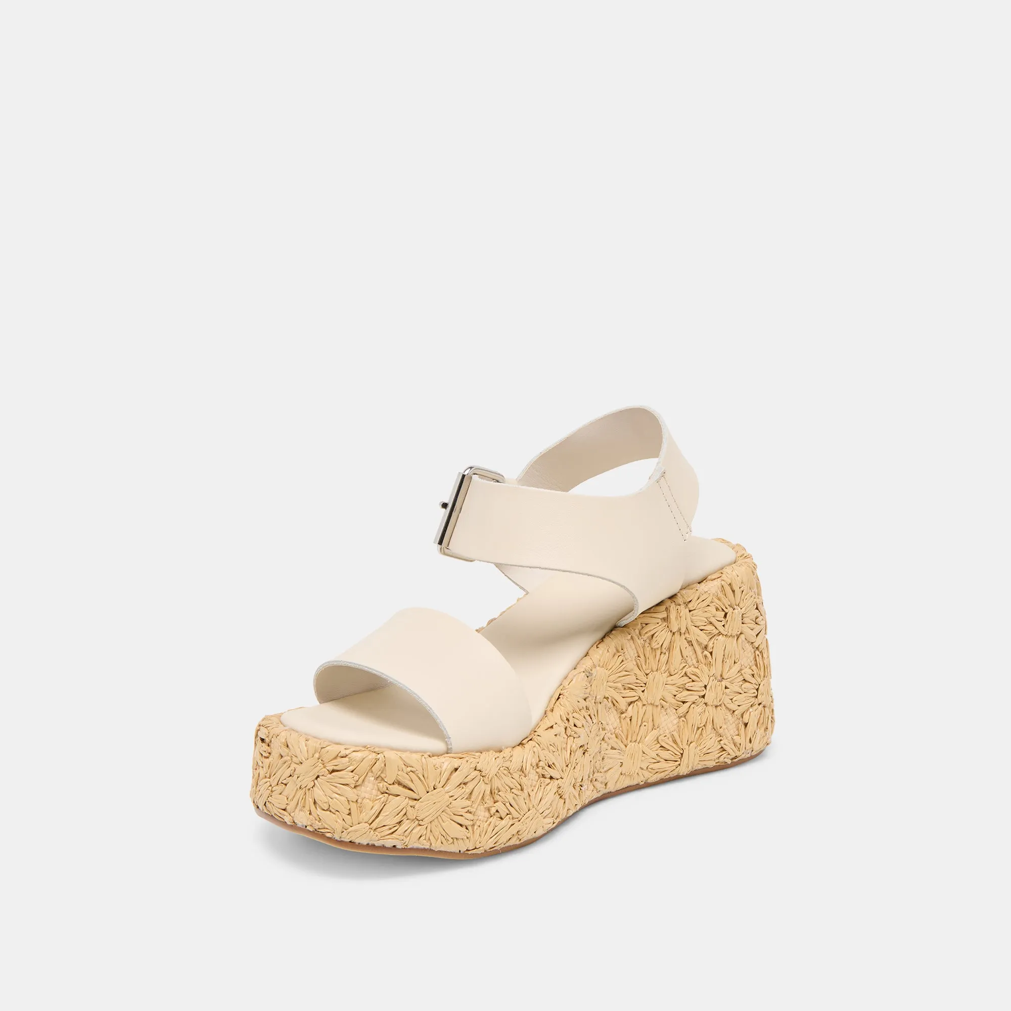 Breathable Comfort AURI WEDGES BONE LEATHER