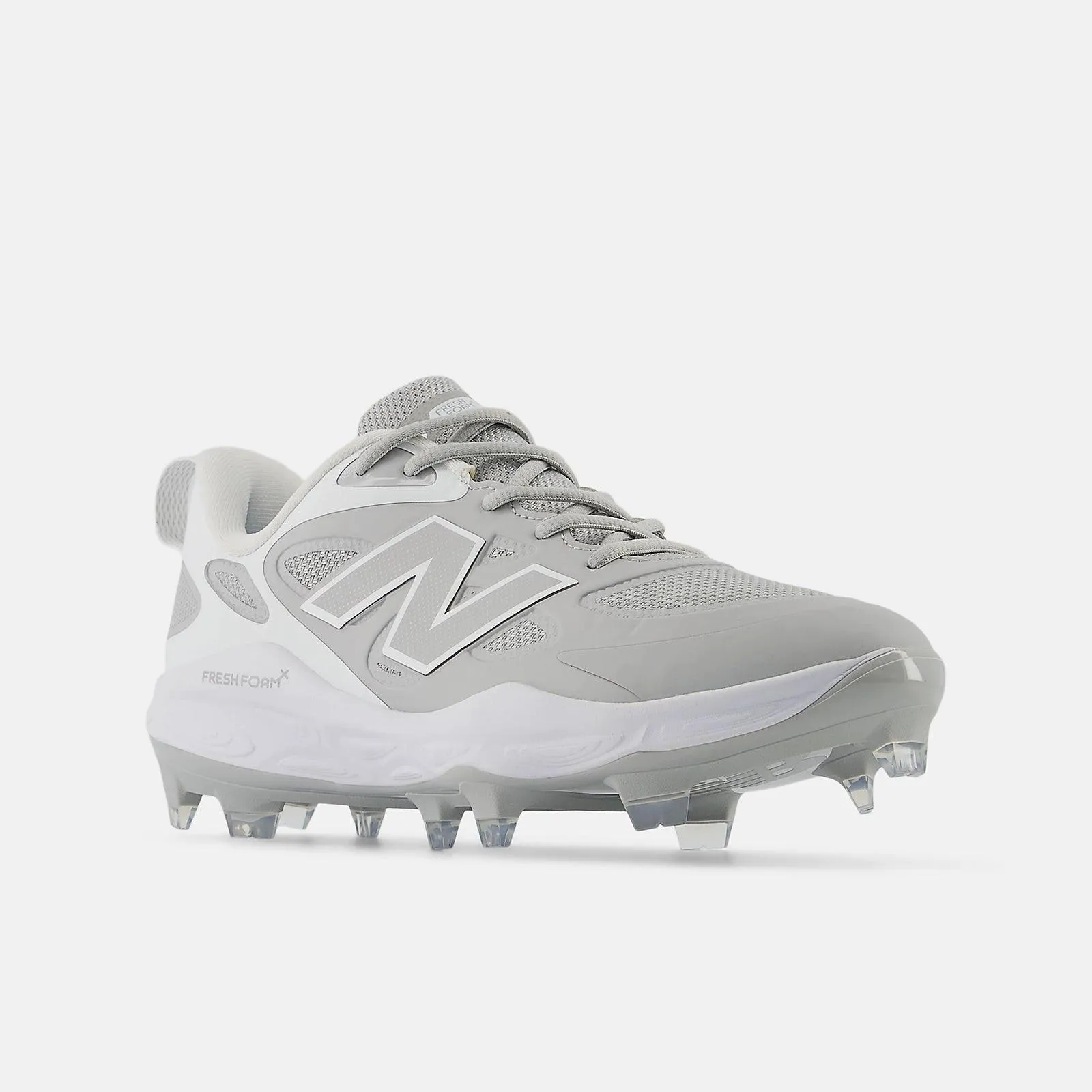 Seamless Comfort New Balance Women's Fresh Foam X Velo v4 Molded Softball Cleats - Grey SPVELOG4