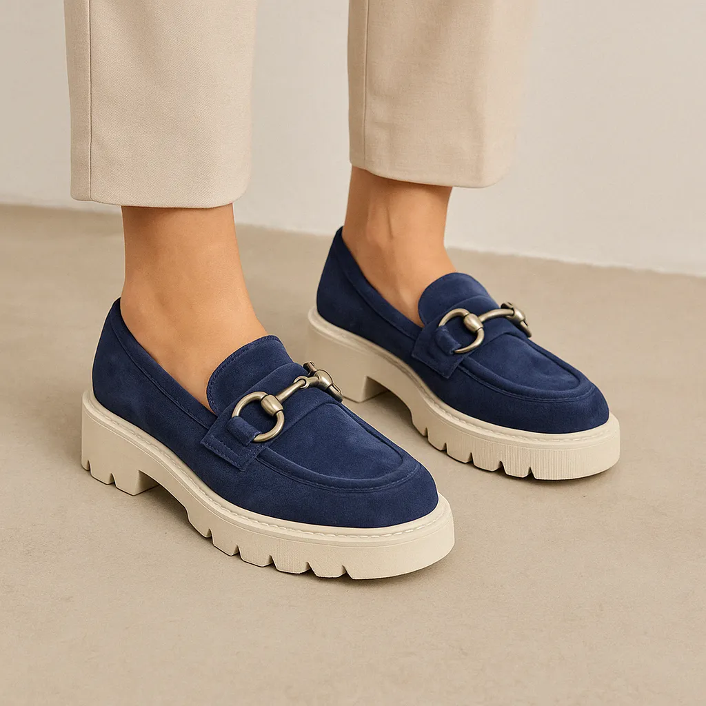 Modern Appeal Slip Fit TAMARA LONDON PARGO NAVY SUEDE
