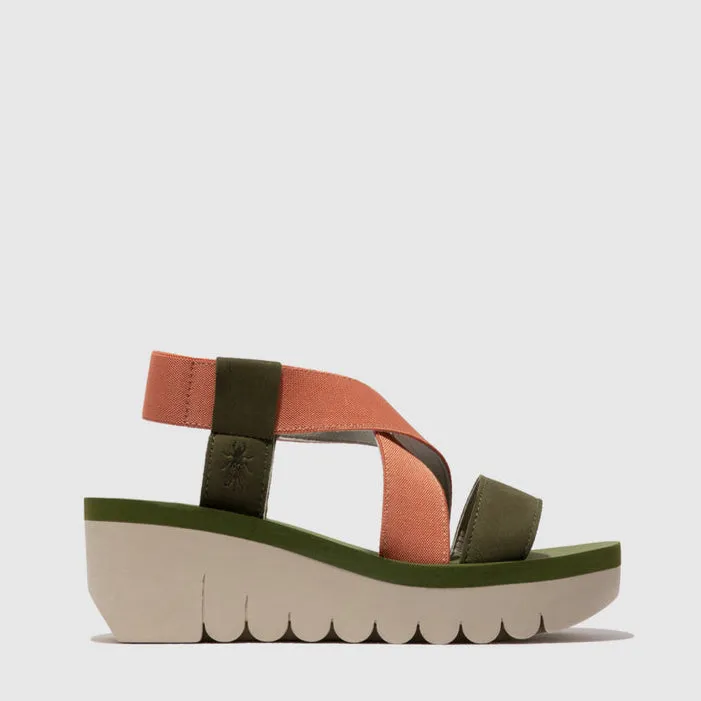 Active Day FLY LONDON YABI ARMY GREEN TEA ROSE