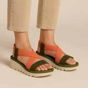 FLY LONDON YABI ARMY GREEN TEA ROSE Summer Ease Comfortable Hiking Shoes