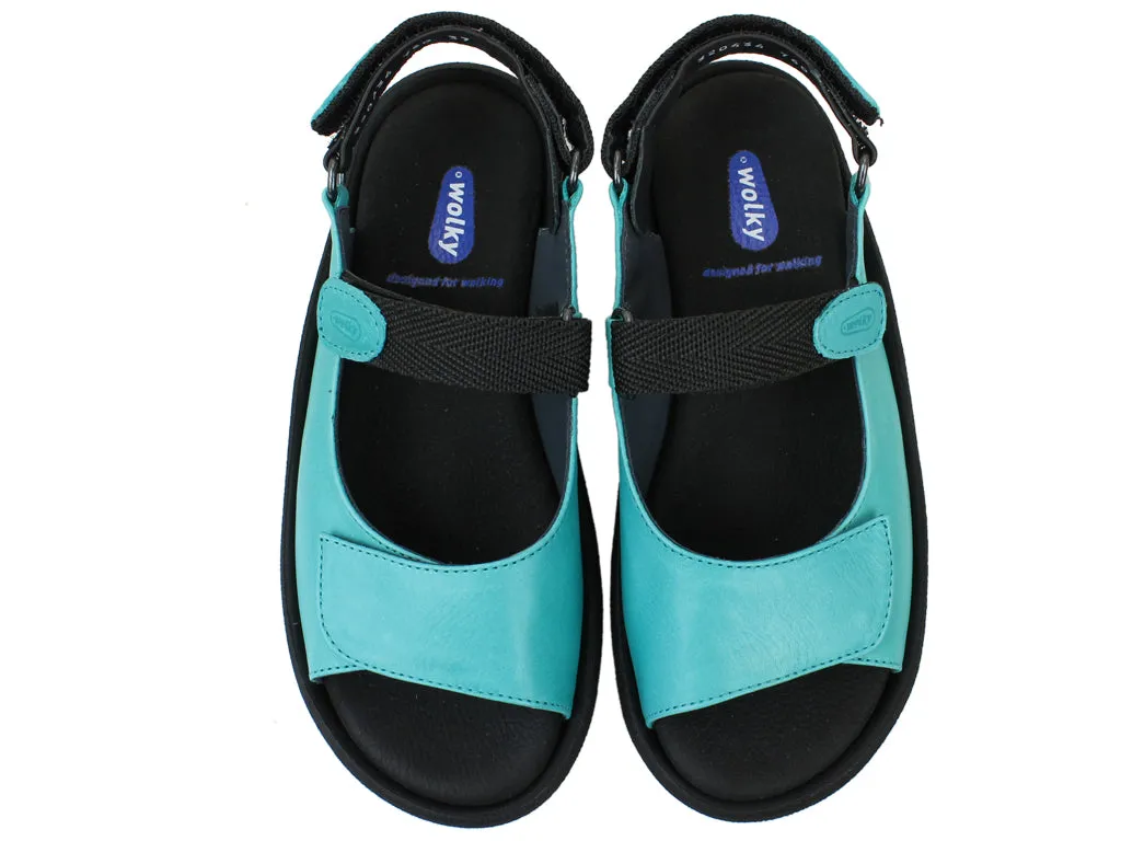 Wolky Sandals Jewel Turquoise Comfortable For Walking