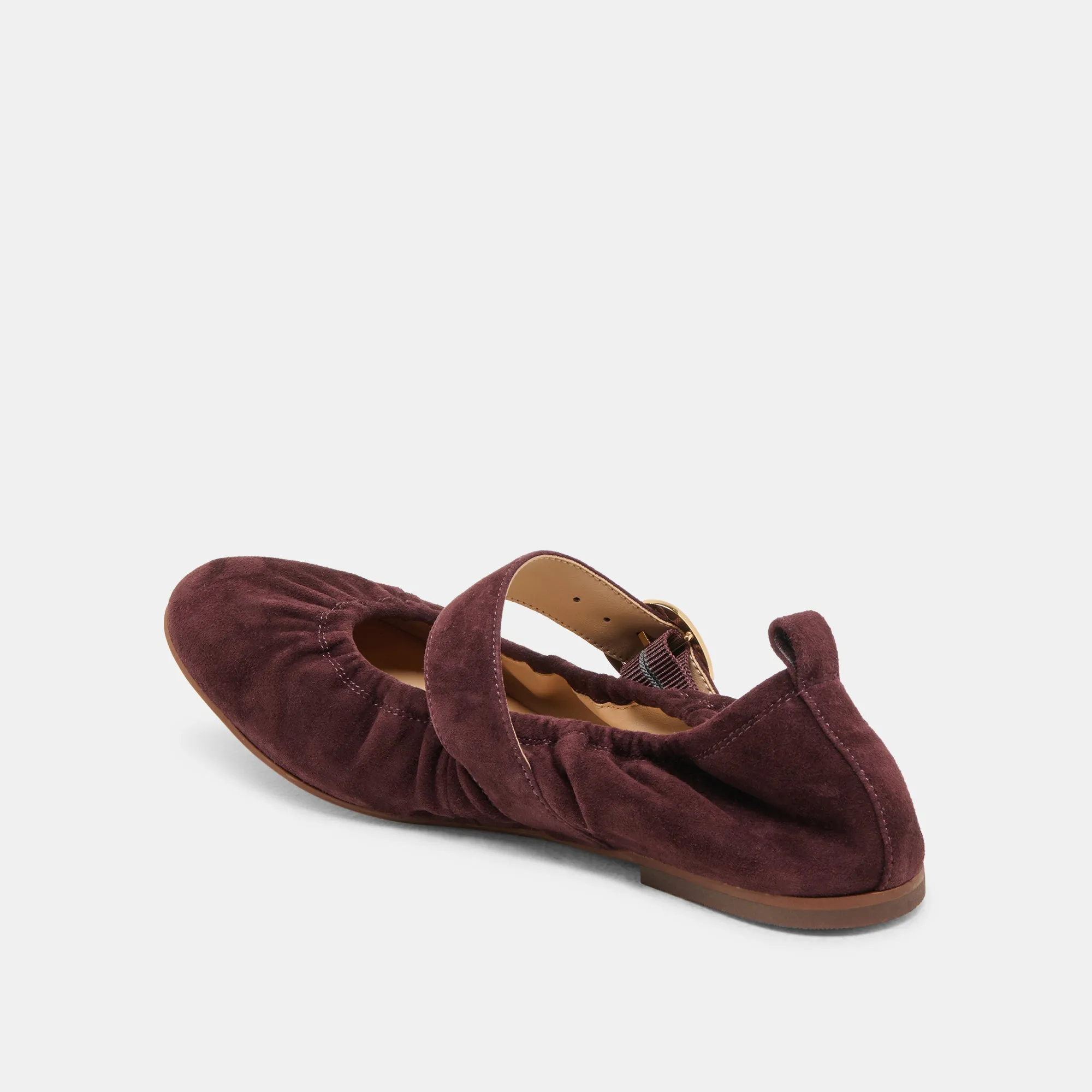 Dance Night CAELY BALLET FLATS MULBERRY SUEDE