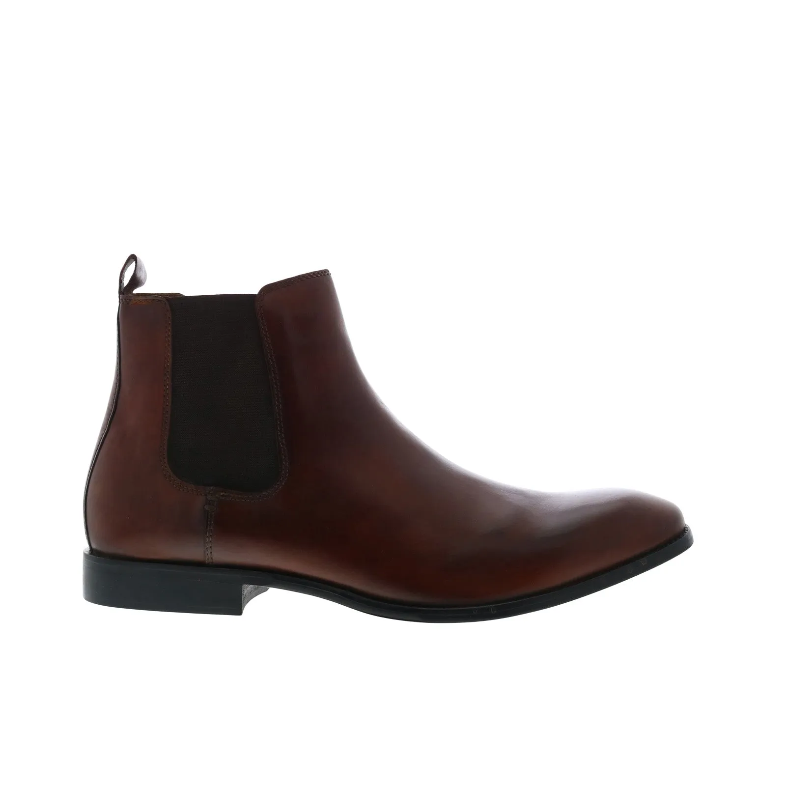 Steve Madden Owner OWNE01M1 Mens Brown Leather Slip On Chelsea Boots Sleek Shape