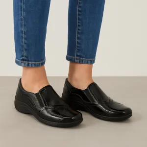 ZIERA JAVA BLACK PATENT Slip Walk