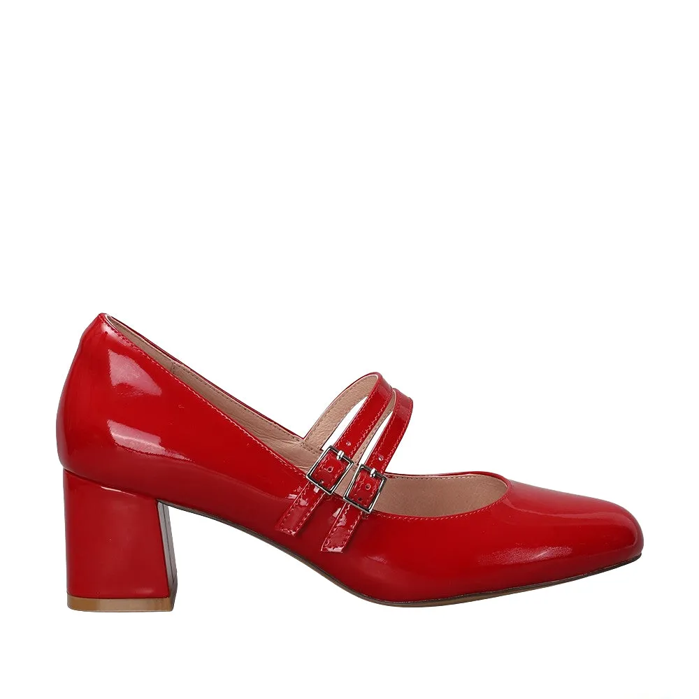 NAKED ARCHES CIDER RED PATENT Shell Trim