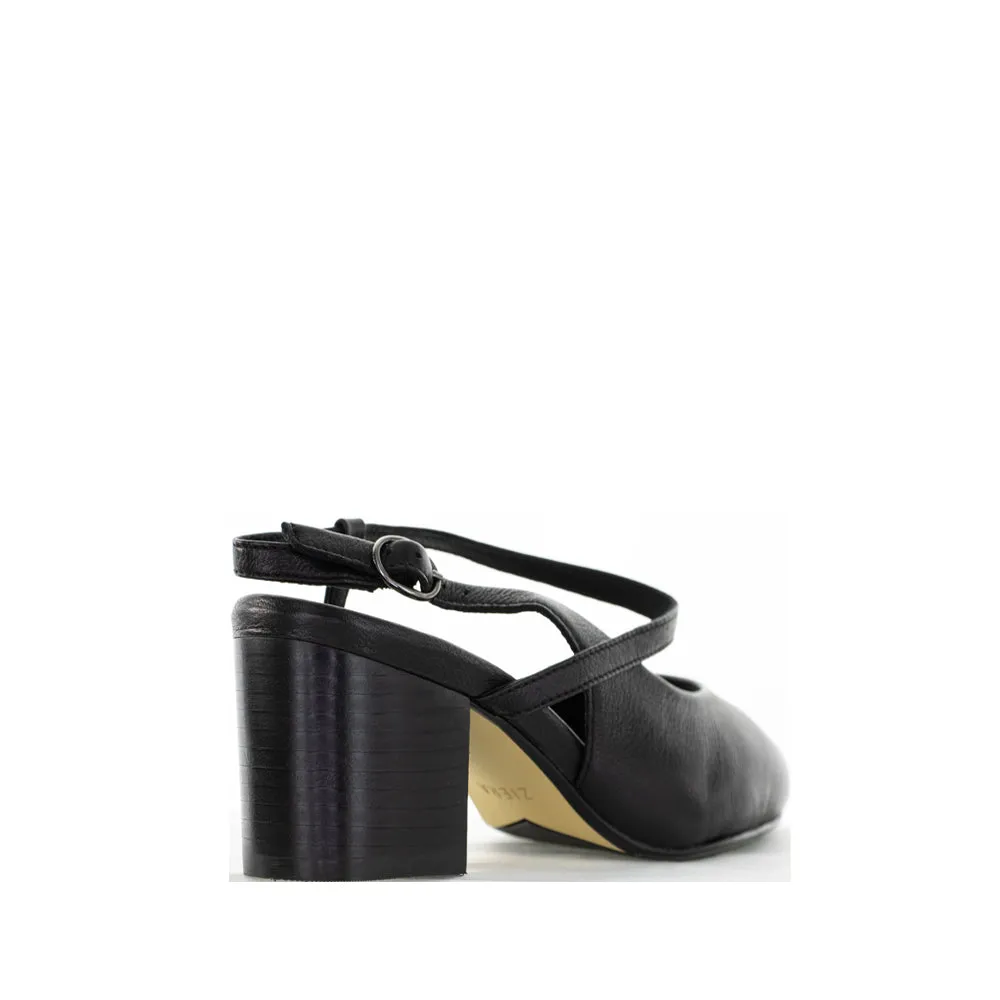 Vintage Stiletto Shoes Shock Resistant ZIERA VITLEY BLACK