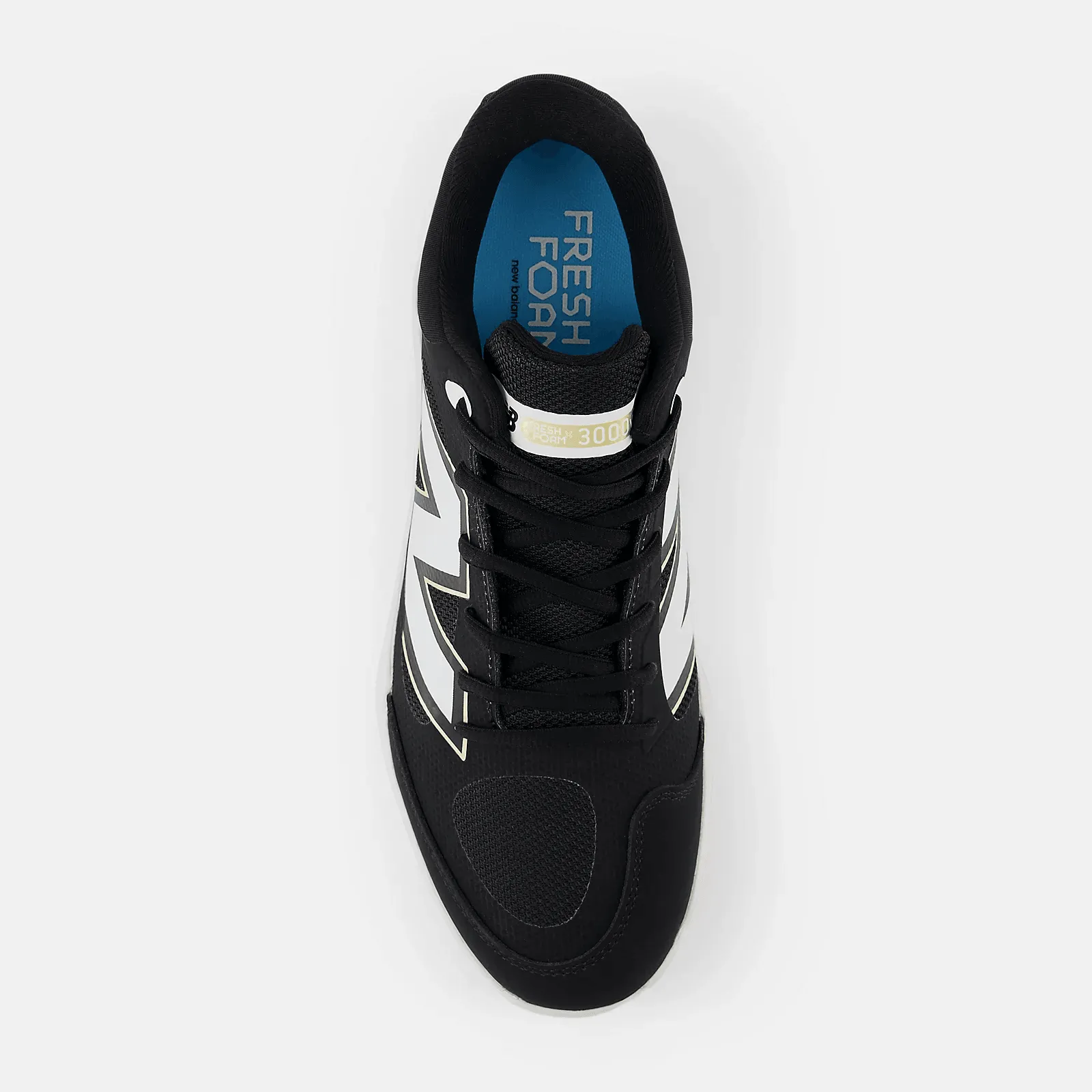 Outdoor Fit Light Grip New Balance Men's Fresh Foam X 3000 v7 Metal Baseball Cleats - Black - L3000BK7