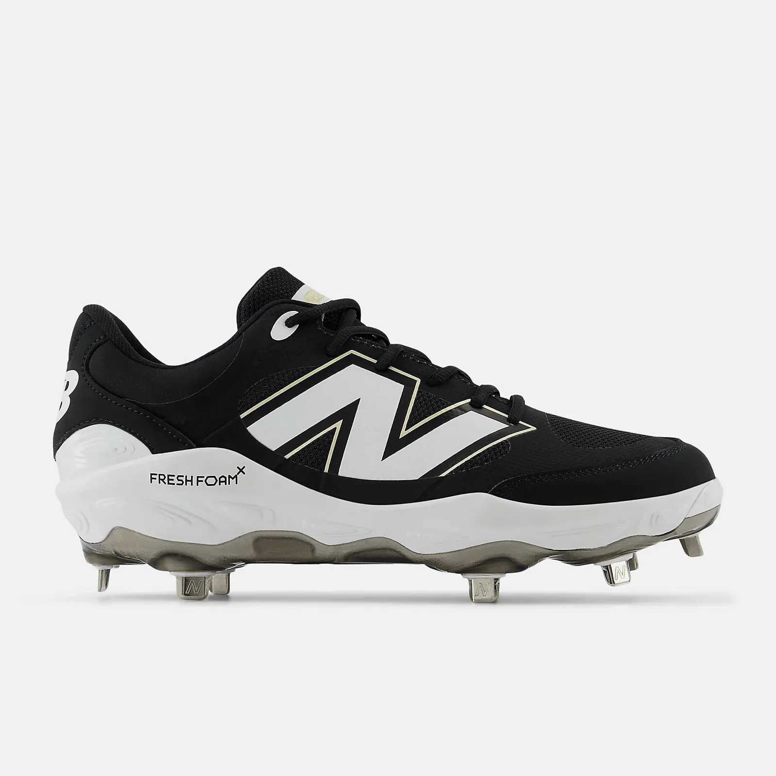 Everyday Classic Travel Light New Balance Men's Fresh Foam X 3000 v7 Metal Baseball Cleats - Black - L3000BK7
