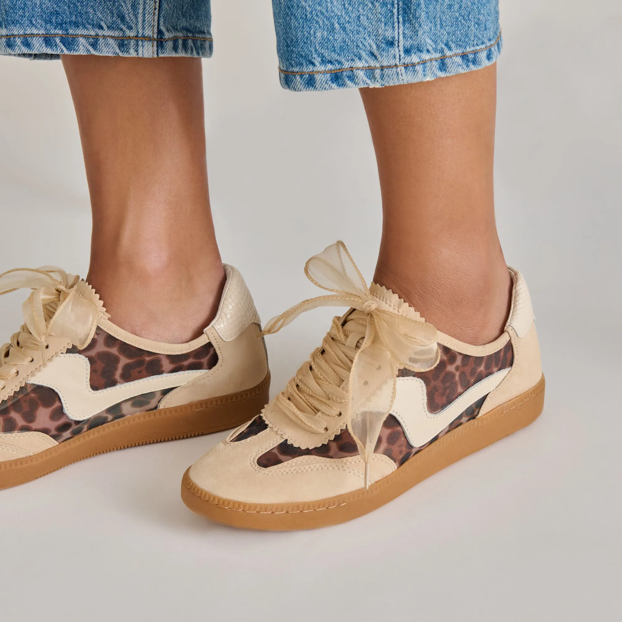 NOTICE MESH SNEAKERS LT LEOPARD MESH Dynamic look