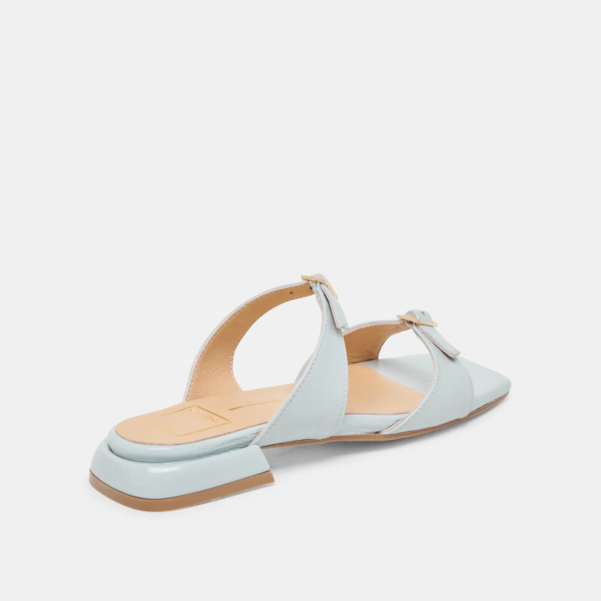 Boho Mood Cozy Choice LAVERN SANDALS ICE BLUE CRINKLE PATENT