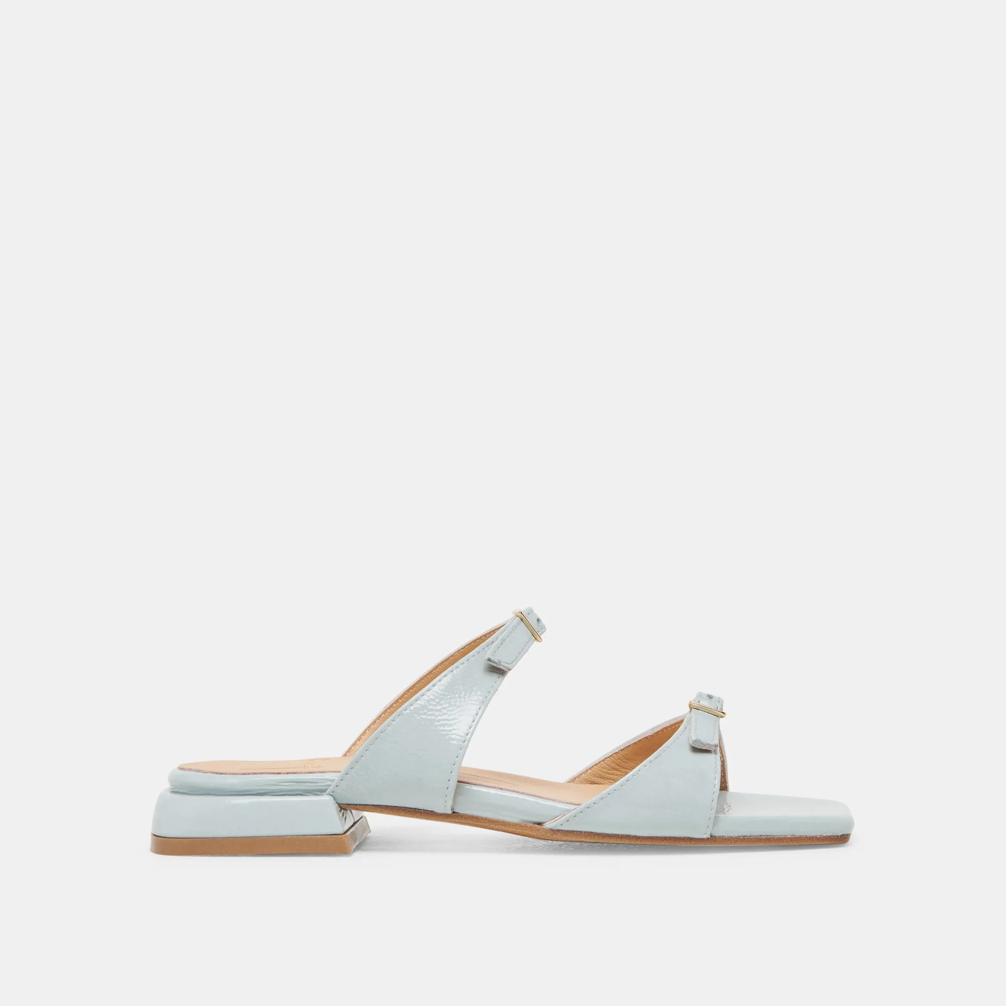 LAVERN SANDALS ICE BLUE CRINKLE PATENT Durable Travel Footwear