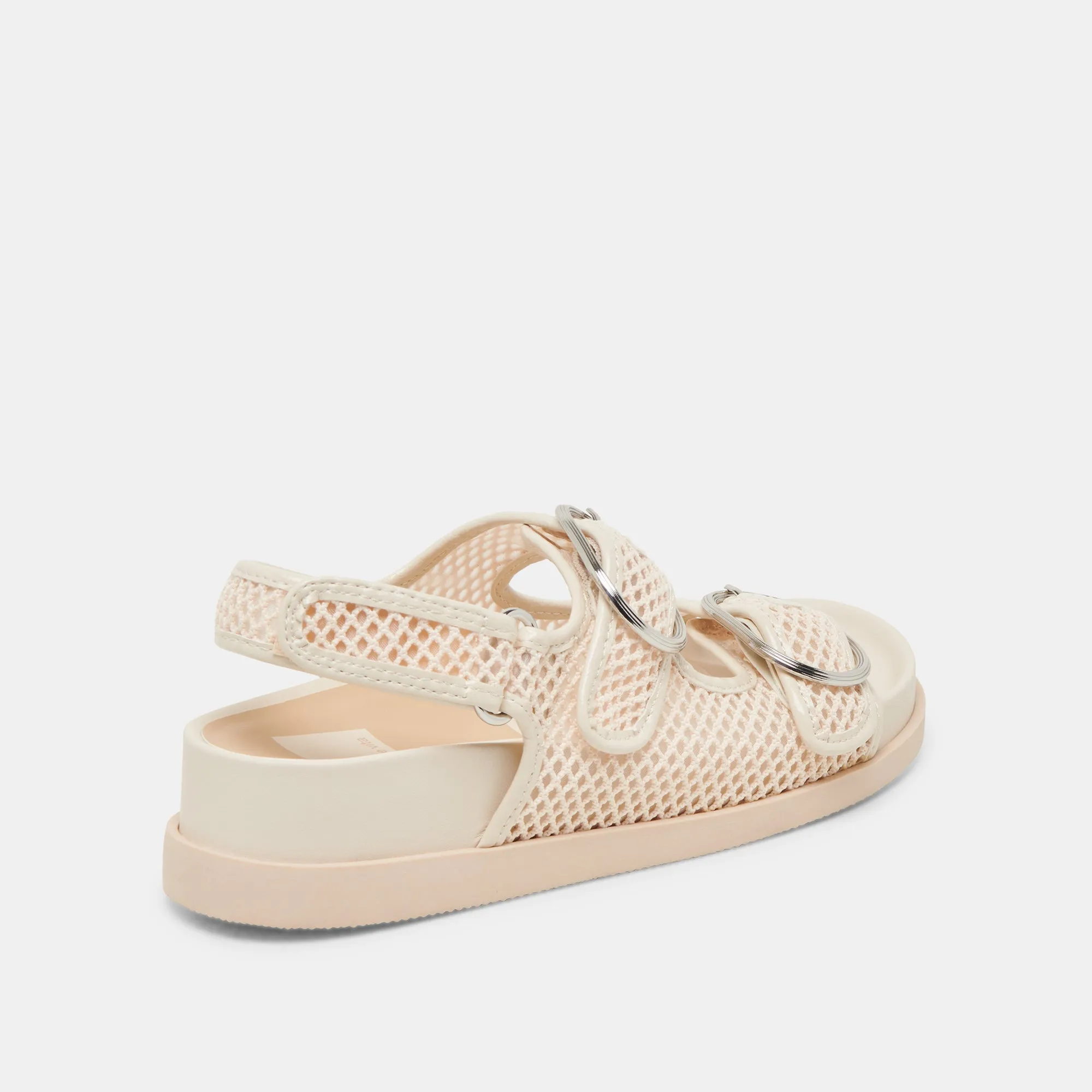 STARLA MESH SANDALS CREME WOVEN MESH Quick Outing