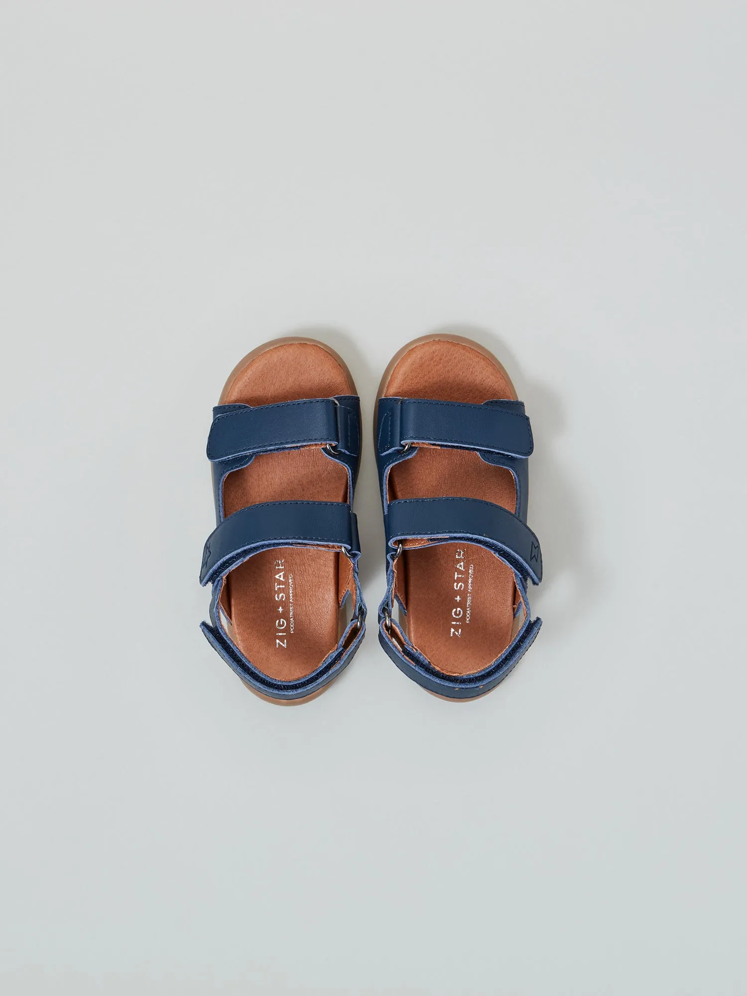 Quick Outing Coastal Trip Solar Infant Strap Sandal Navy
