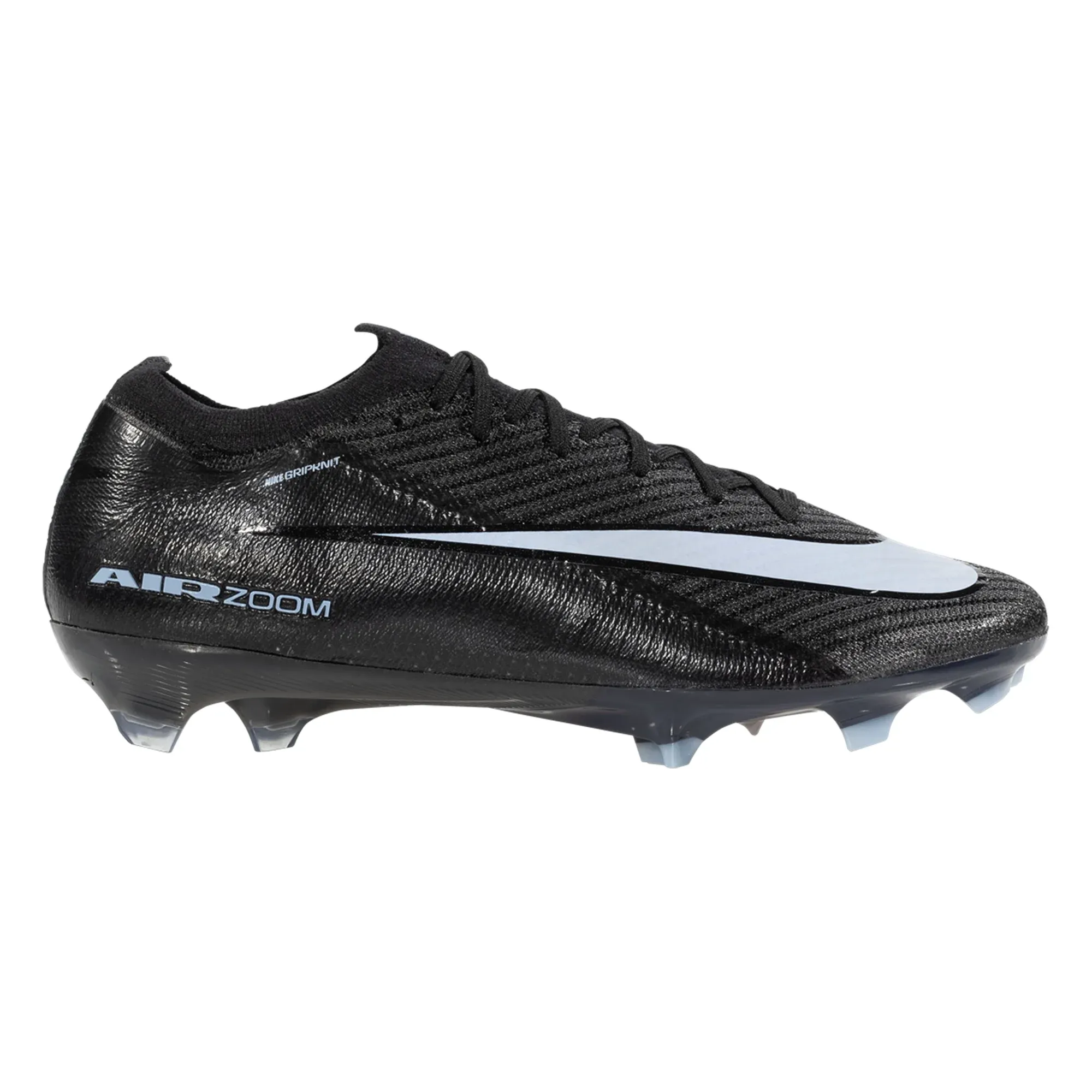 Smooth Step Nike Zoom Mercurial Vapor 16 Elite Firm Ground Soccer Cleats (Black/Ice Blue)