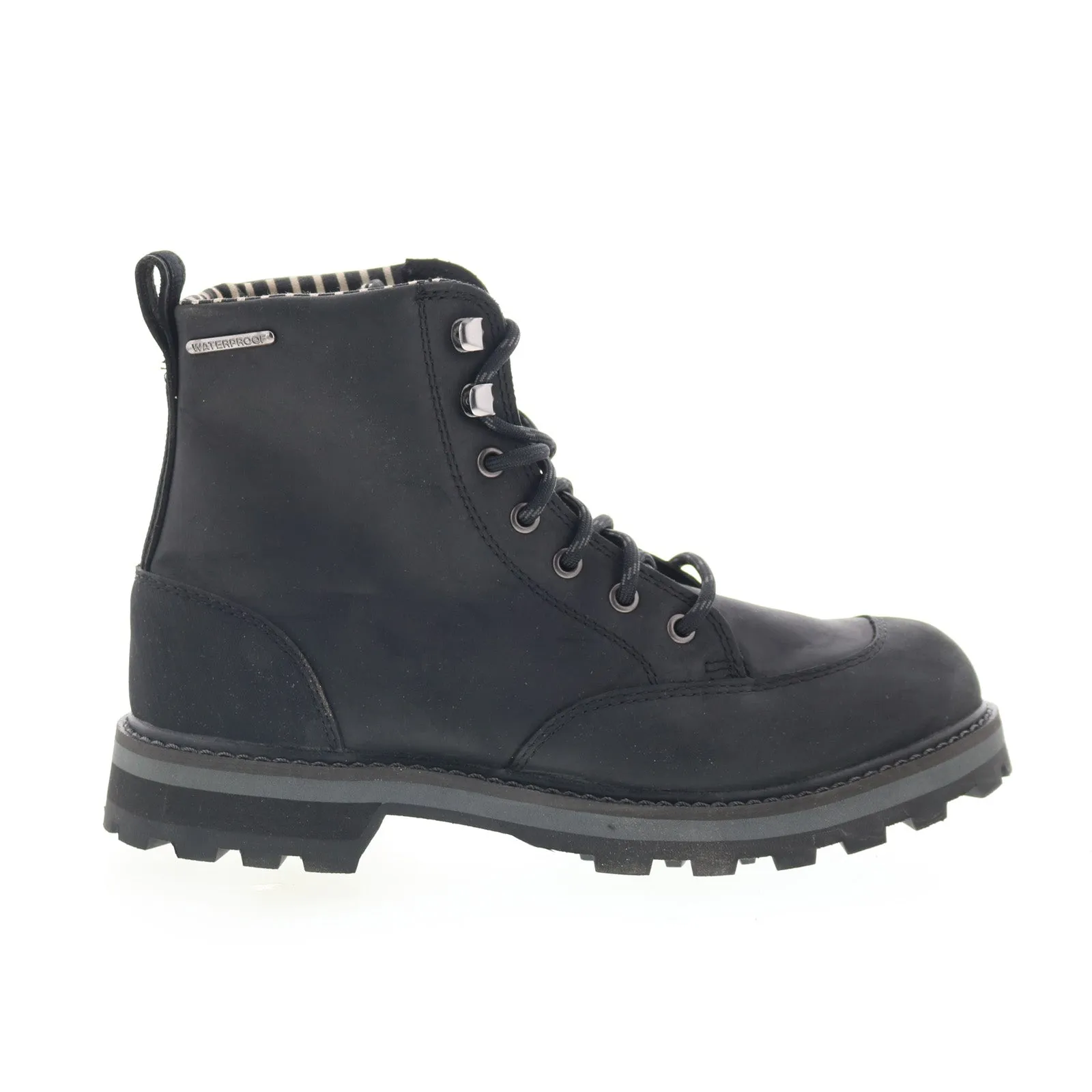 Original Muck Leather Foreman LMF000 Mens Black Leather Casual Dress Boots Comfortable Stability