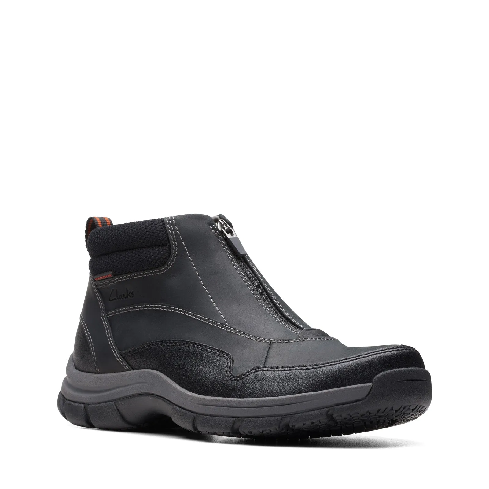Casual Elegance Clarks Walpath Zip 26174565 Mens Black Wide Leather Casual Dress Boots