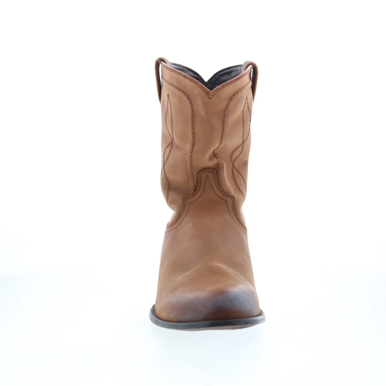 Dingo Hondo Boot DI-846 Mens Brown Leather Slip On Western Boots Durable Construction Comfort Straps