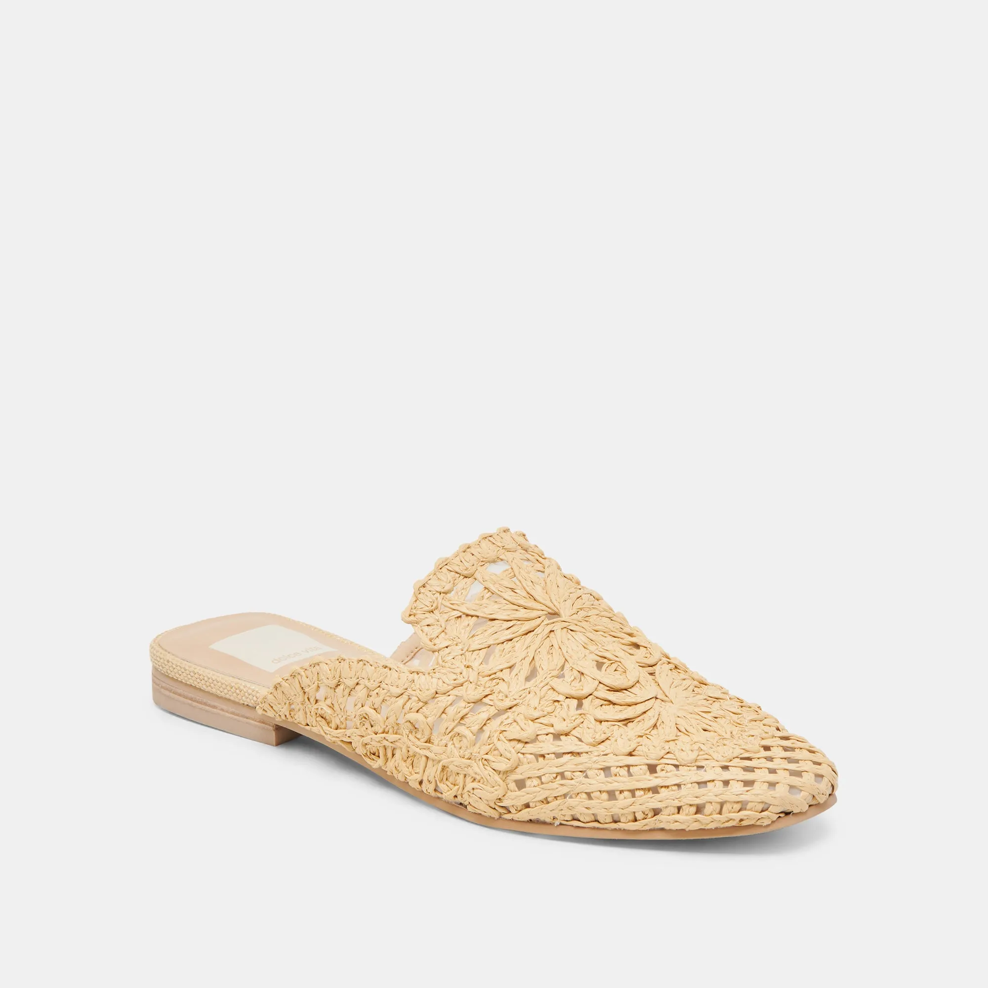 orthopedic Tea Glow DIYA FLATS LT NATURAL MACRAME