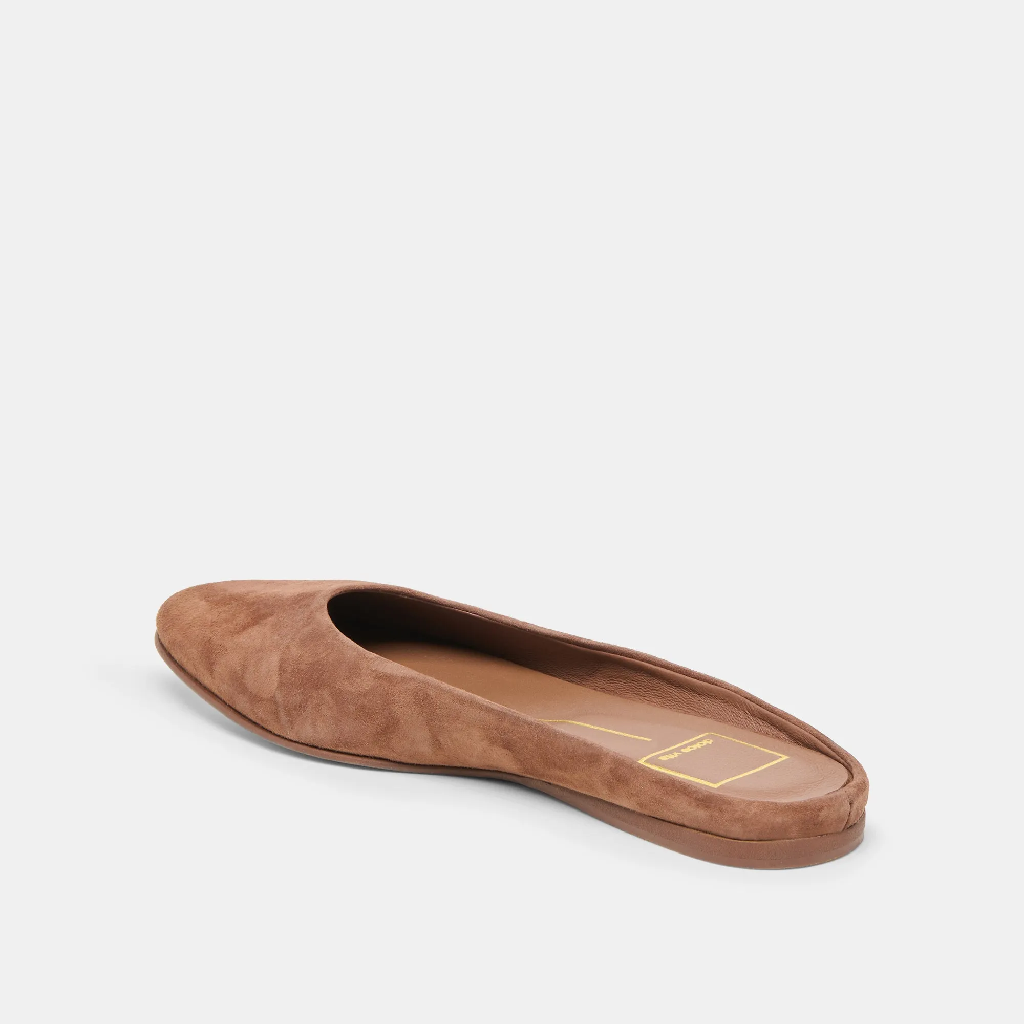 runway look Ventilated EILA FLATS DK BROWN SUEDE