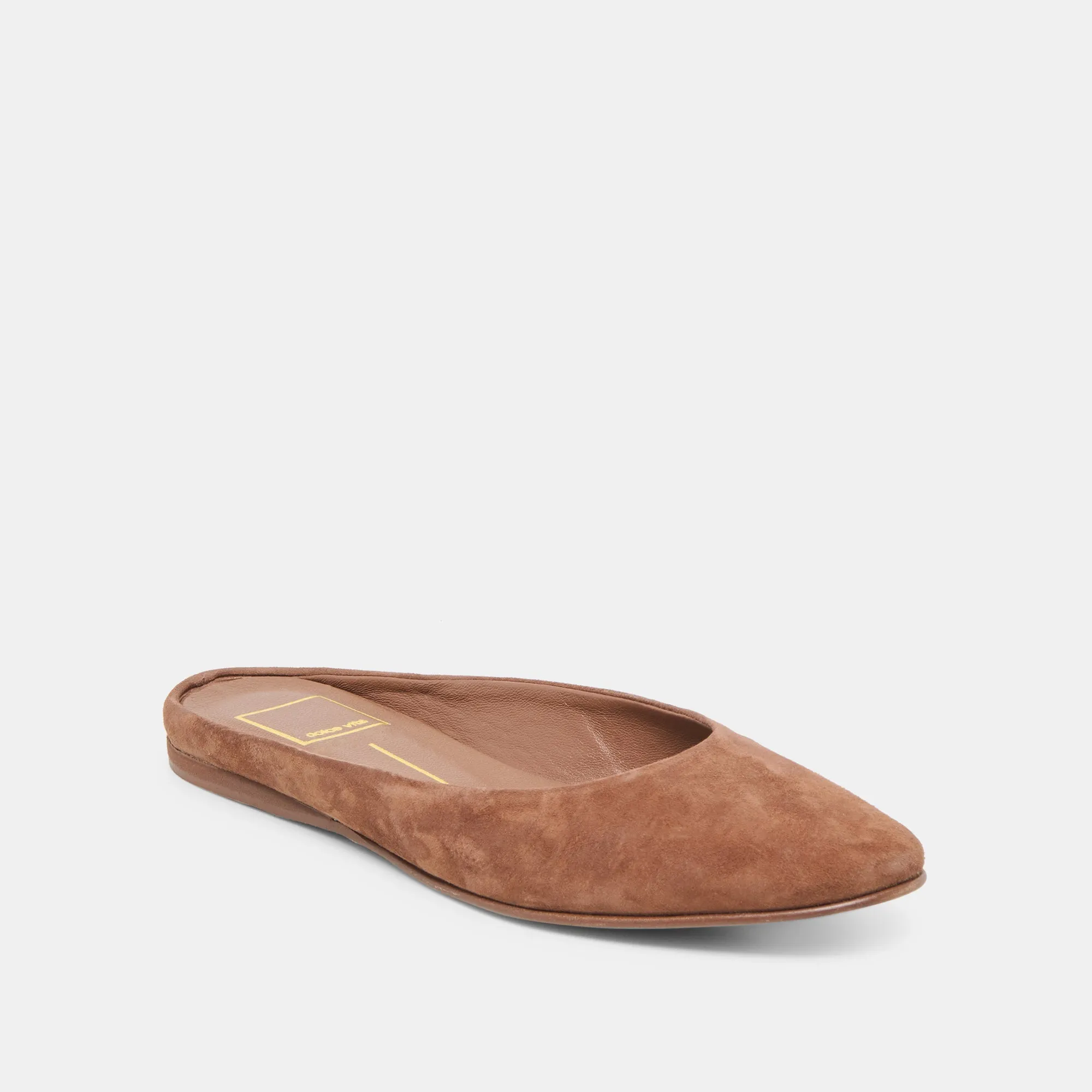 EILA FLATS DK BROWN SUEDE Sky View