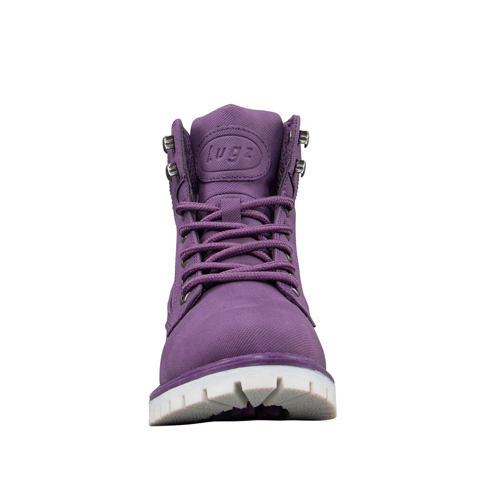Lugz Mantle HI WMANTLHD-5116 Womens Purple Canvas Casual Dress Boots Smart Footwear Soft cushion