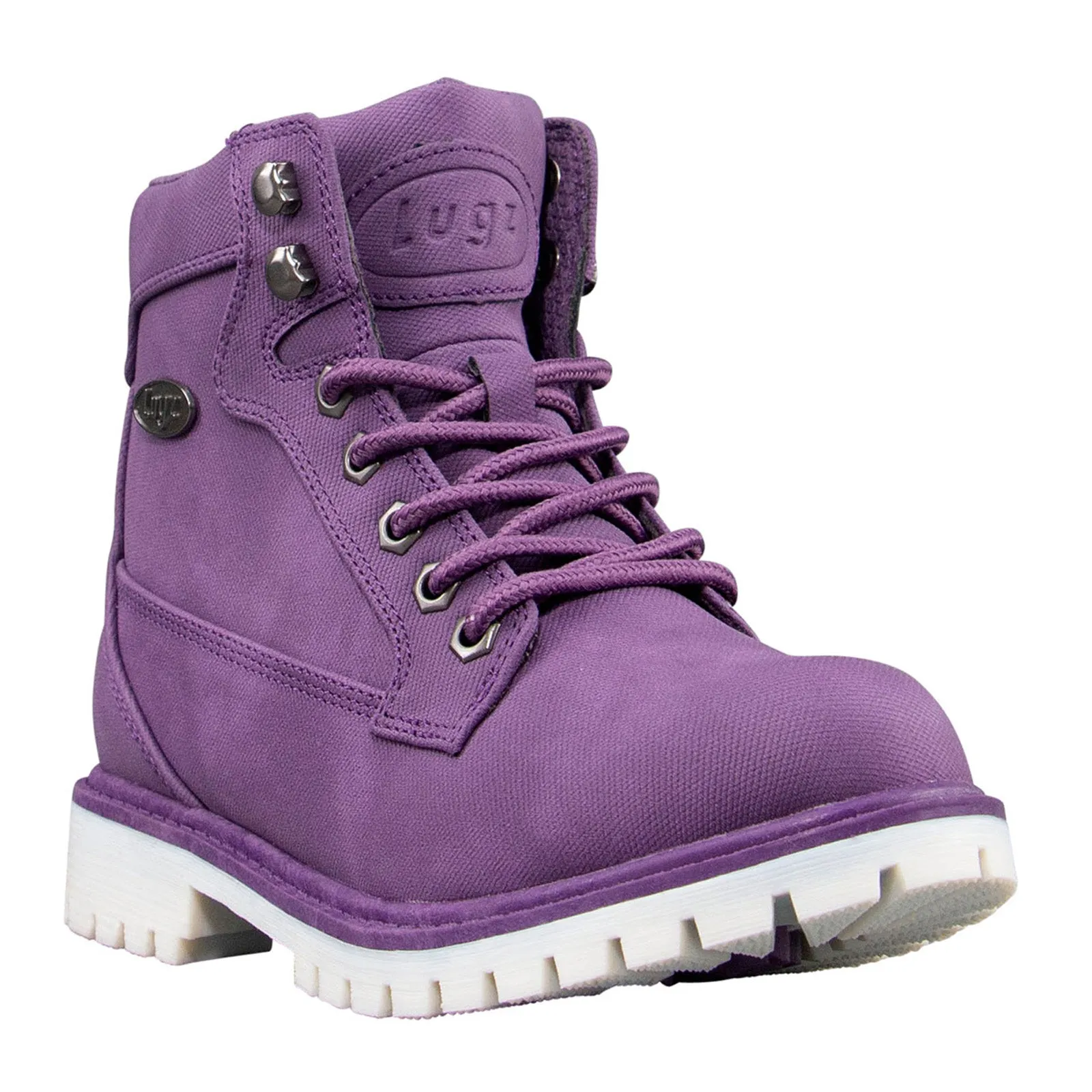 Lugz Mantle HI WMANTLHD-5116 Womens Purple Canvas Casual Dress Boots Outdoor Essentials
