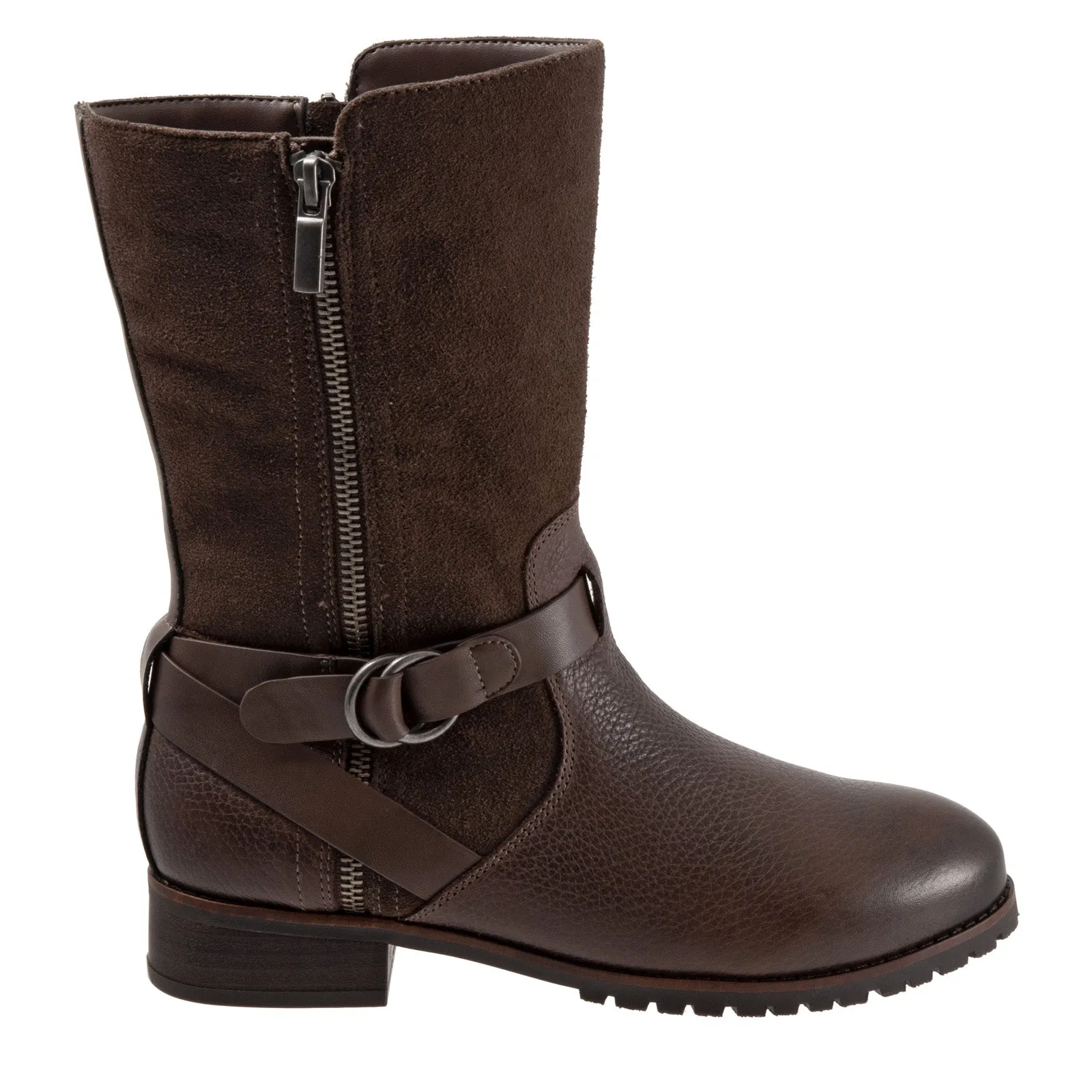 Softwalk Marlowe S1857-046 Womens Brown Leather Casual Dress Boots Wide Range