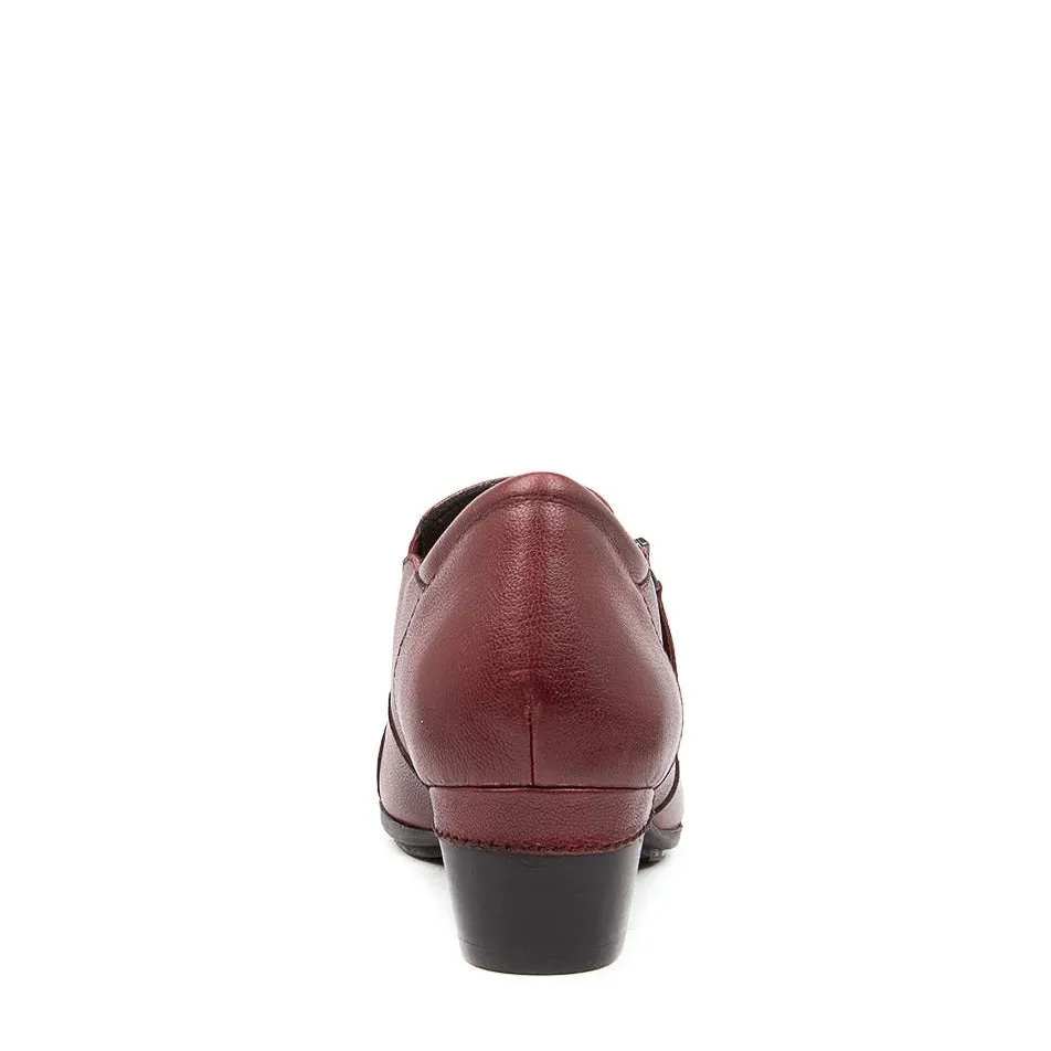 ZIERA CAMDEN DARK RED Classic Red Heels Fall Heels