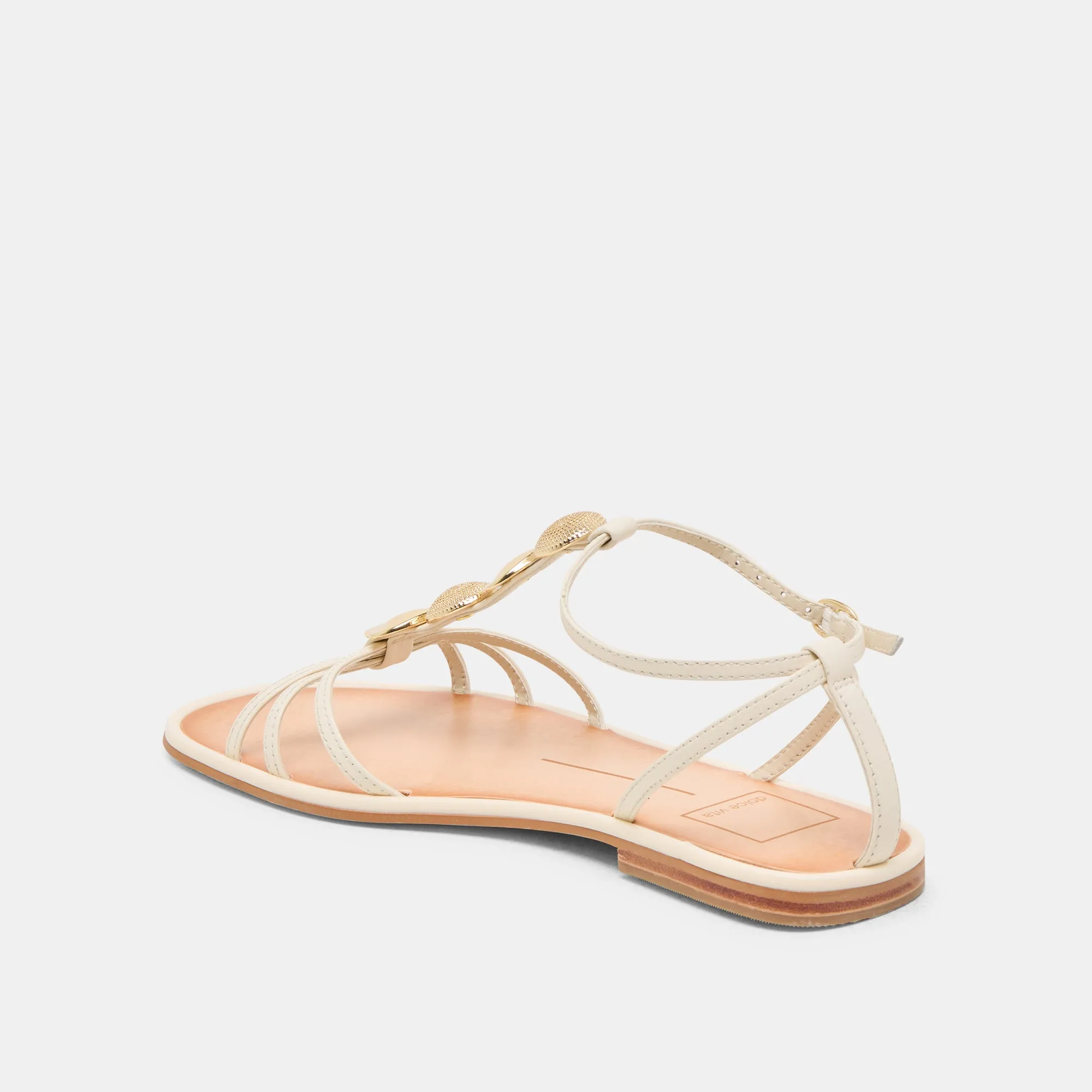 FAUN SANDALS OFF WHITE LEATHER Comfortable Travel Footwear Active Mode