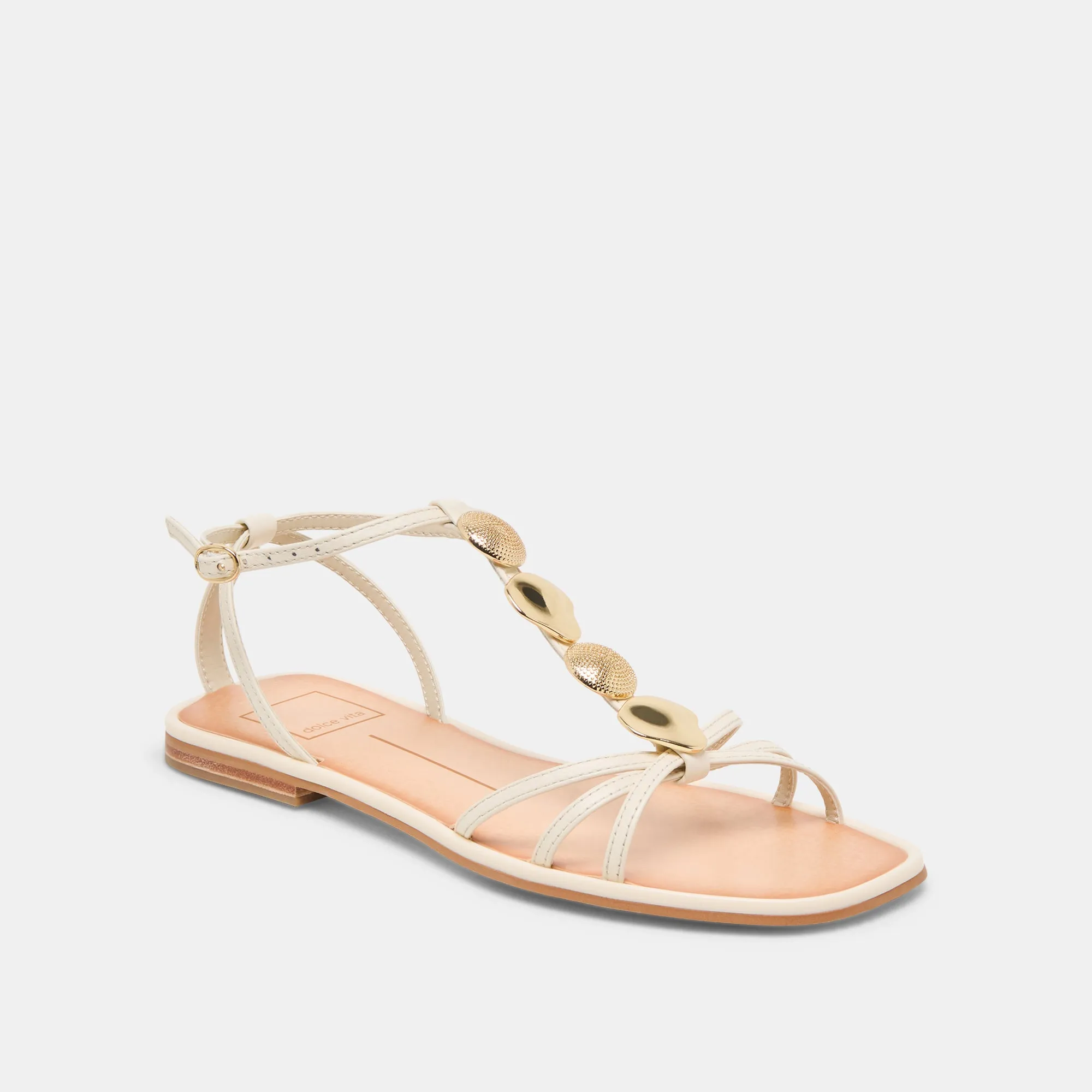 Durable And Comfortable Relaxed Walking FAUN SANDALS OFF WHITE LEATHER