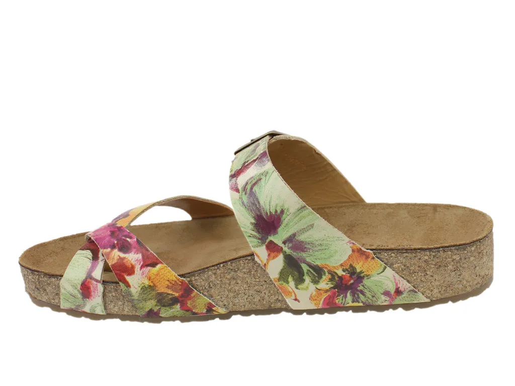 Flex Comfort Haflinger Sandals Juno Beige Flower