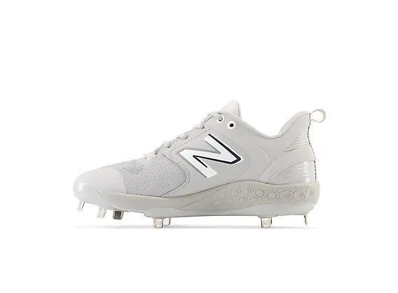 New Balance Men's Fresh Foam X 3000 V6 Metal Baseball Cleats - Grey with White - L3000TG6 Fresh stability All-Season Wear