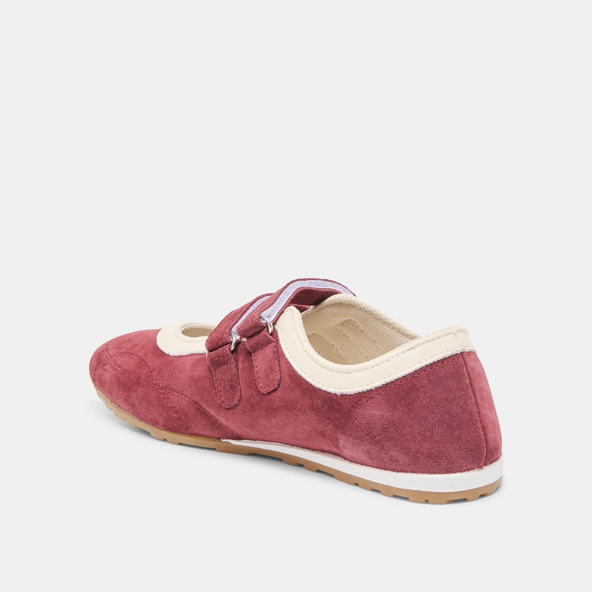 Modern Walk Go Anywhere SWAN SNEAKERS BURGUNDY SUEDE